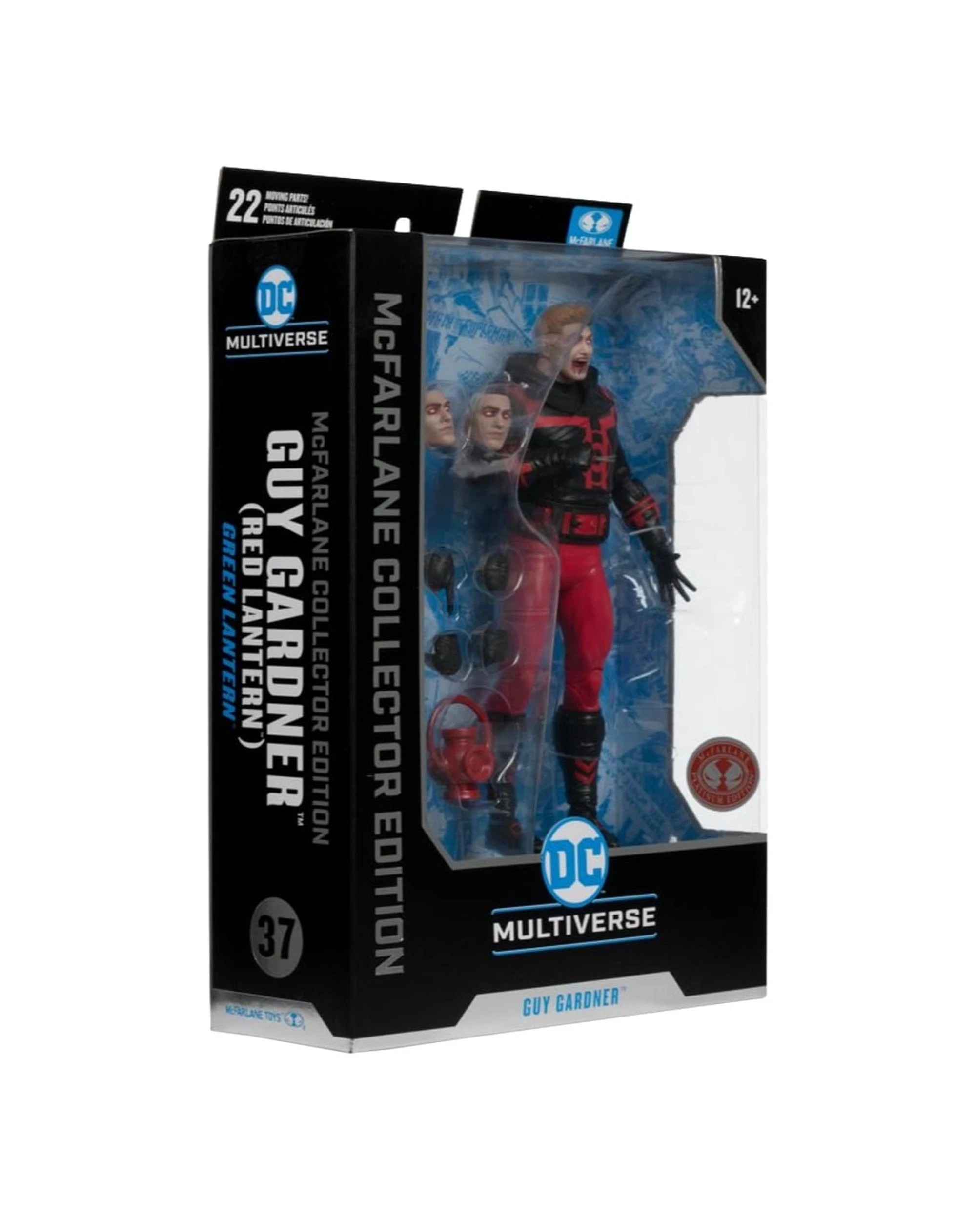 7 DC Multiverse Collector Edition #37 Green Lantern Guy Gardner Red Lantern Red Platinum Edition 7 inch Action Figure, 7 of 7