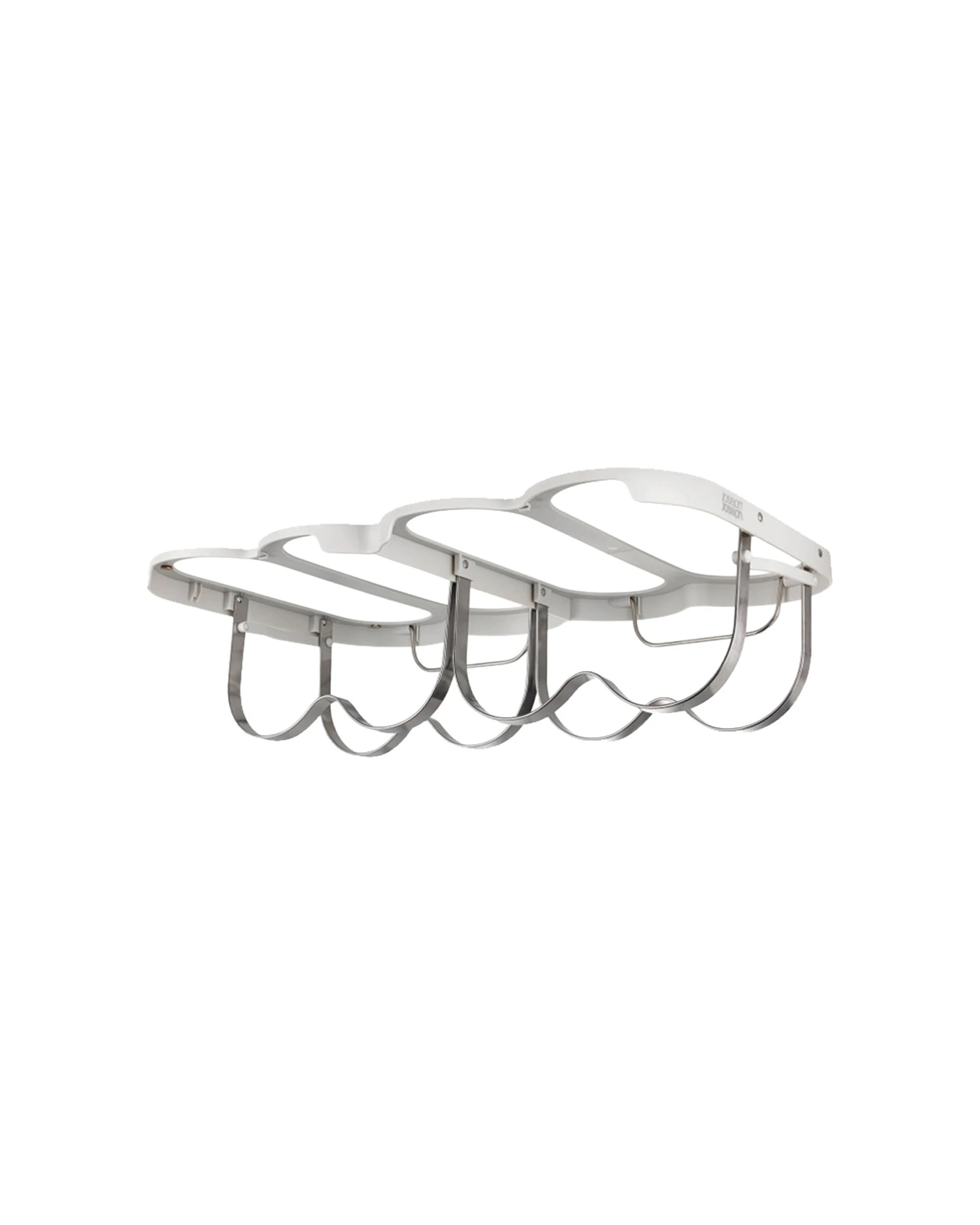 1 Joseph Joseph Cradle Folding Wine Bottle Storage Rack Holds Four Bottles Light Stone - Natural, 1 of 5