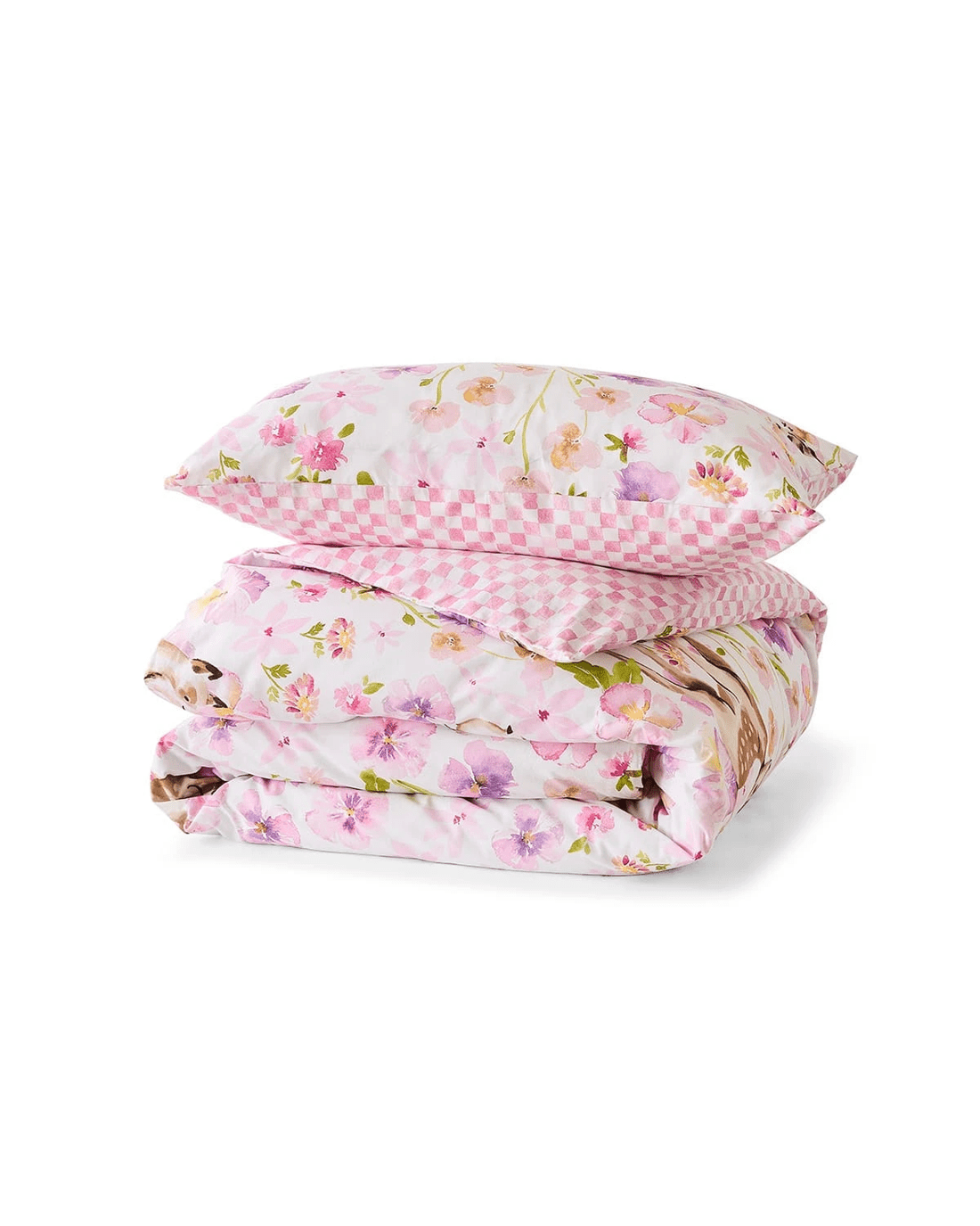 6 Fawn Cotton Rich Reversible Quilt Cover Set - Single Bed, 6 of 7