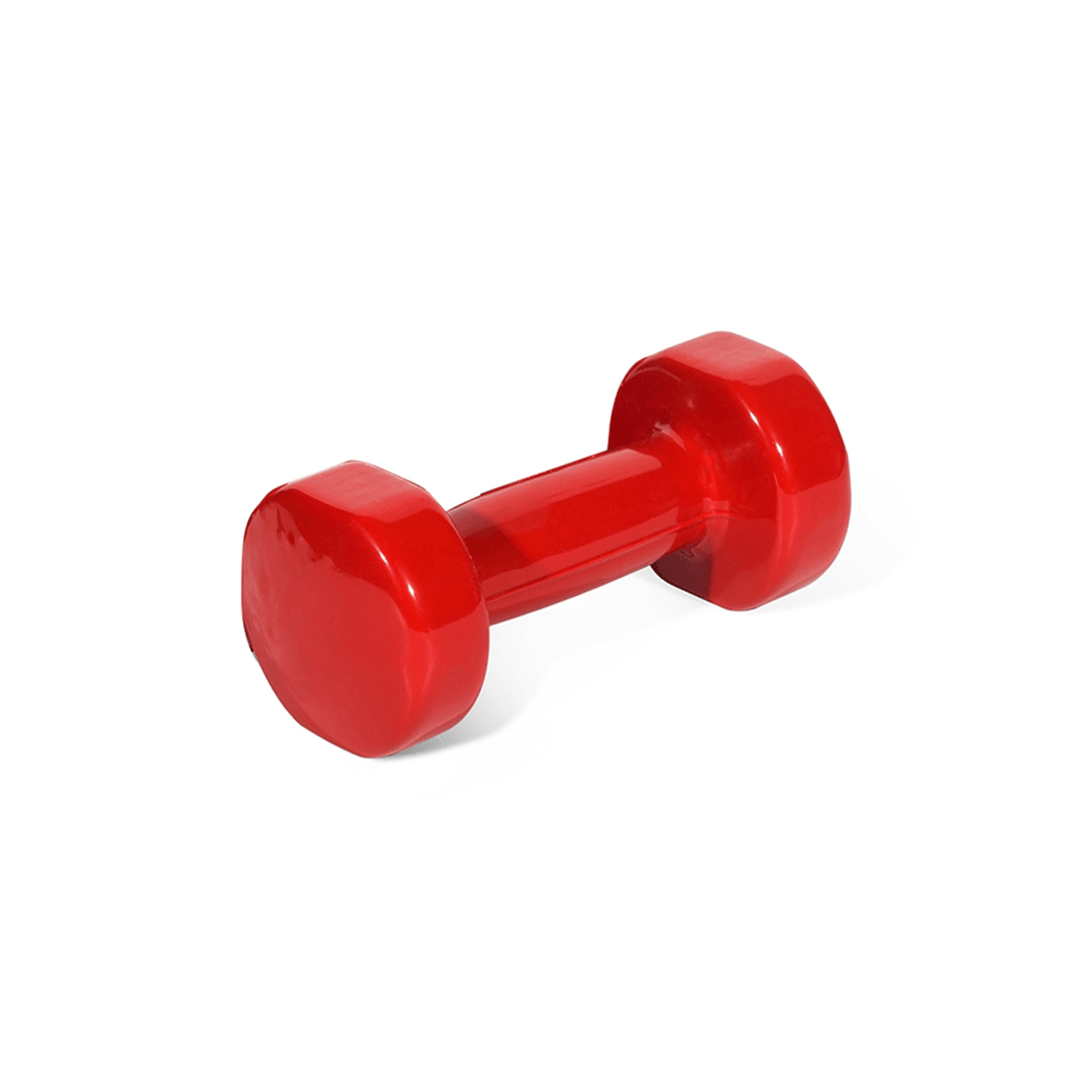 1 BodyWorx Vinyl Dipped Weighted Dumbbell 3kg Home Gym Workout Set Easy To Clean Design - Red, 1 of 1