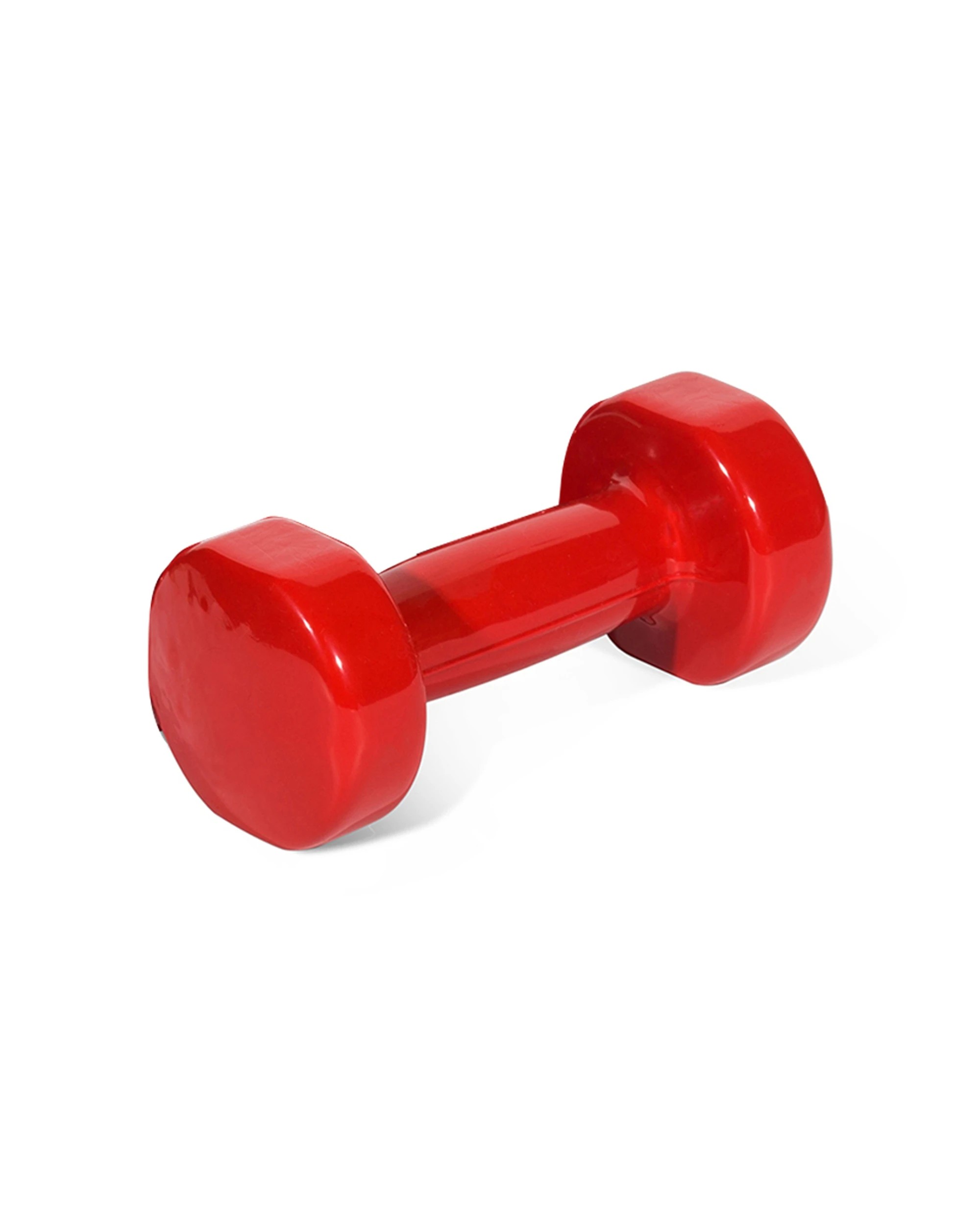 1 BodyWorx Vinyl Dipped Weighted Dumbbell 3kg Home Gym Workout Set Easy To Clean Design - Red, 1 of 1