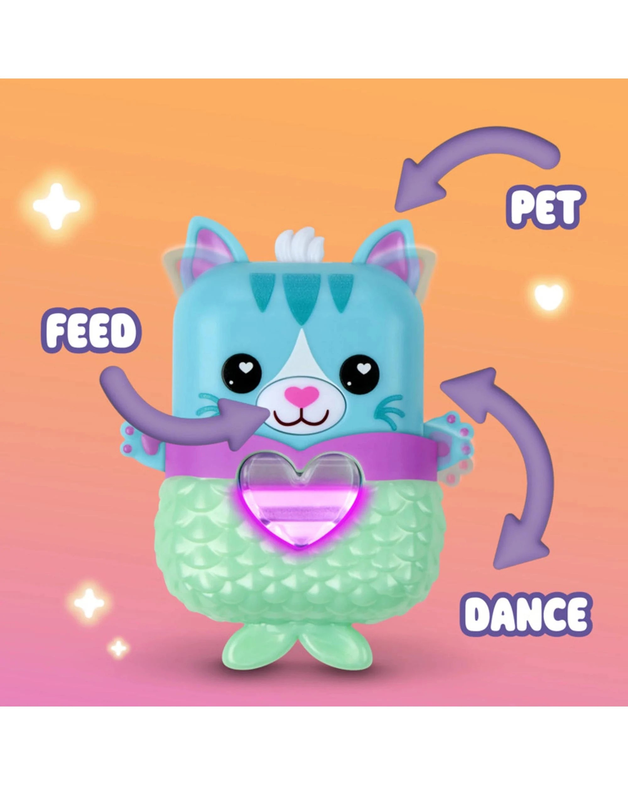 5 Hasbro Nano-Mals Pawtricia the Blue Kitty Electronic Fidget Pet, 5 of 6