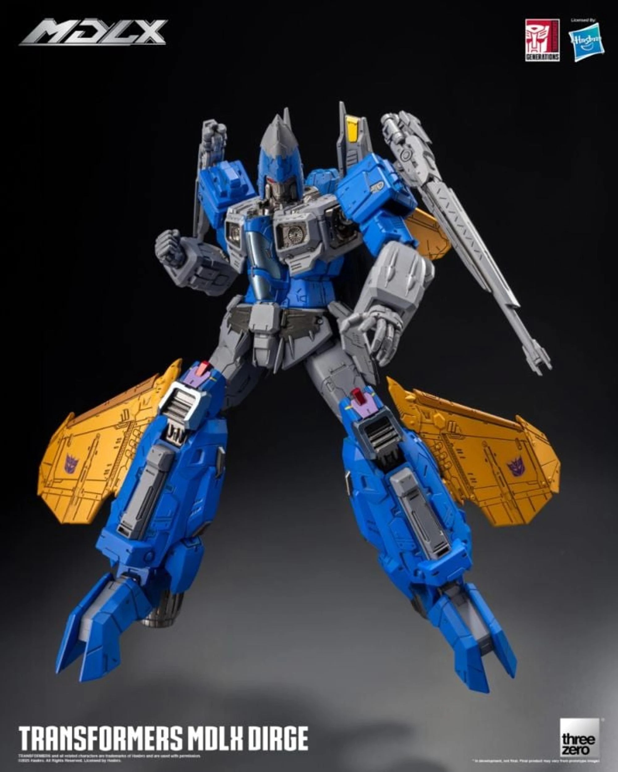 7 Threezero Transformers Dirge MDLX Collectable Action Figure, 7 of 9