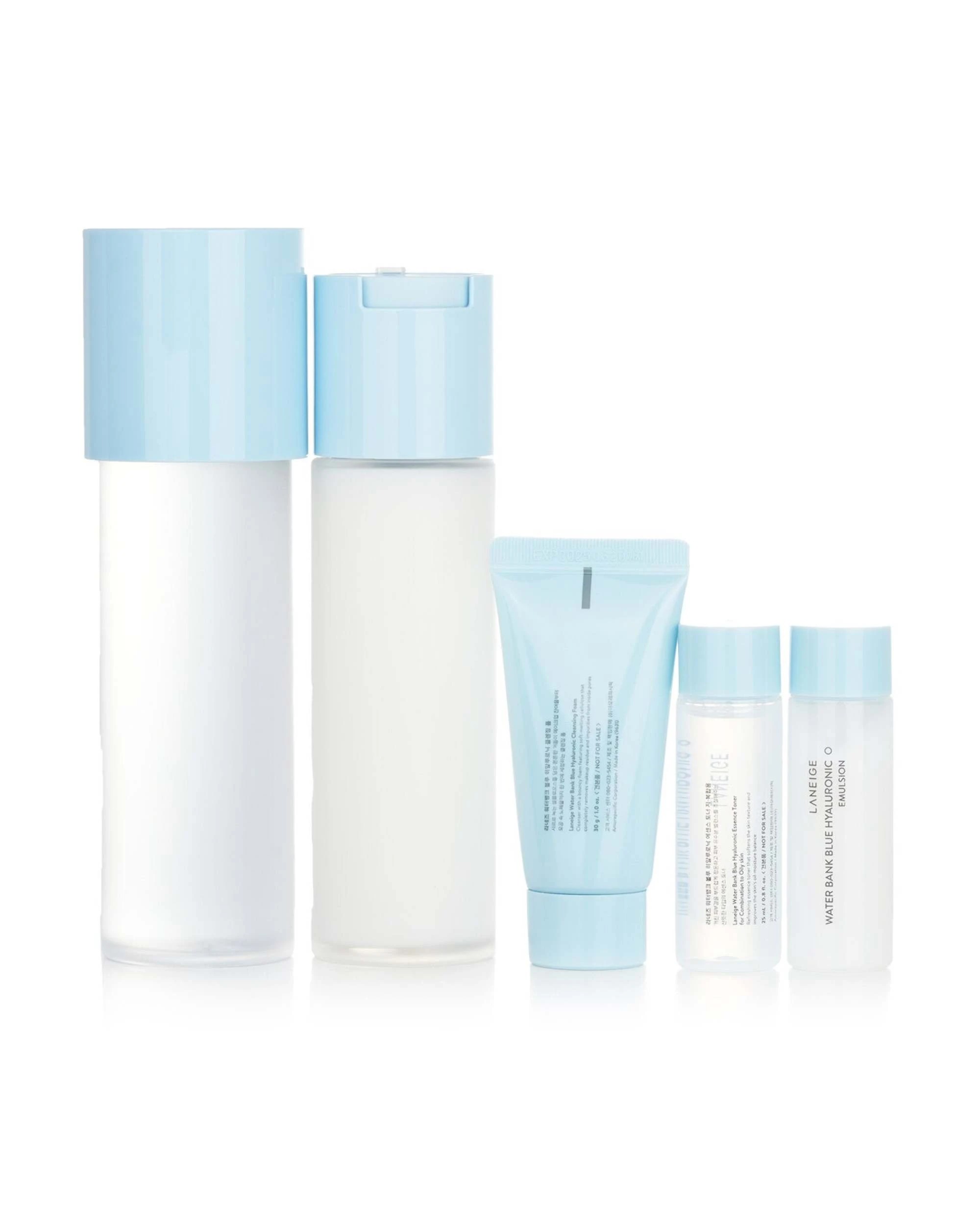 3 Laneige Water Bank Blue Hyaluronic 2 Step Essential Set (For Combination to Oily Skin)  5pcs, 3 of 3