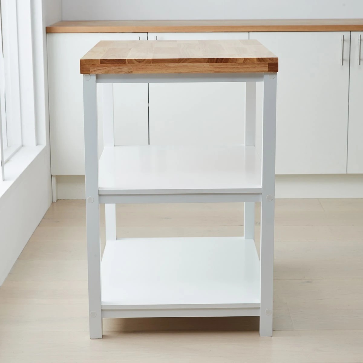 3 White Kitchen Island, 3 of 7