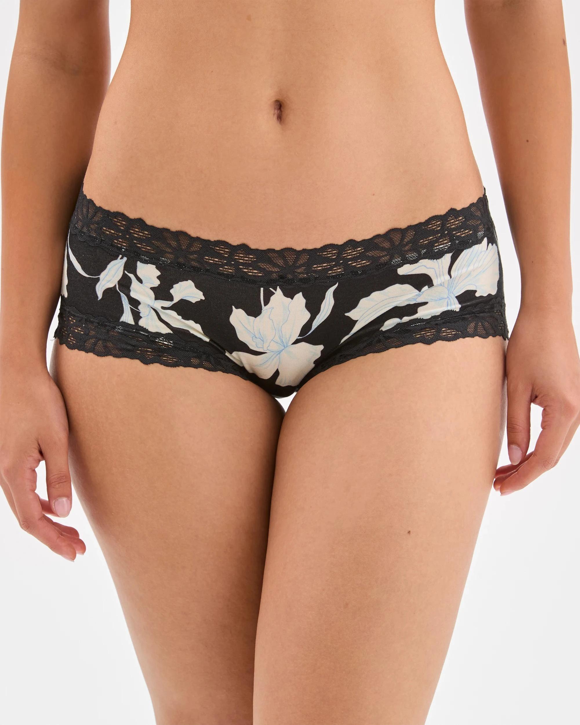 1 Bonds Bamboo Lacetail Midi Bikini Briefs SECRET GARDEN INK, 1 of 3