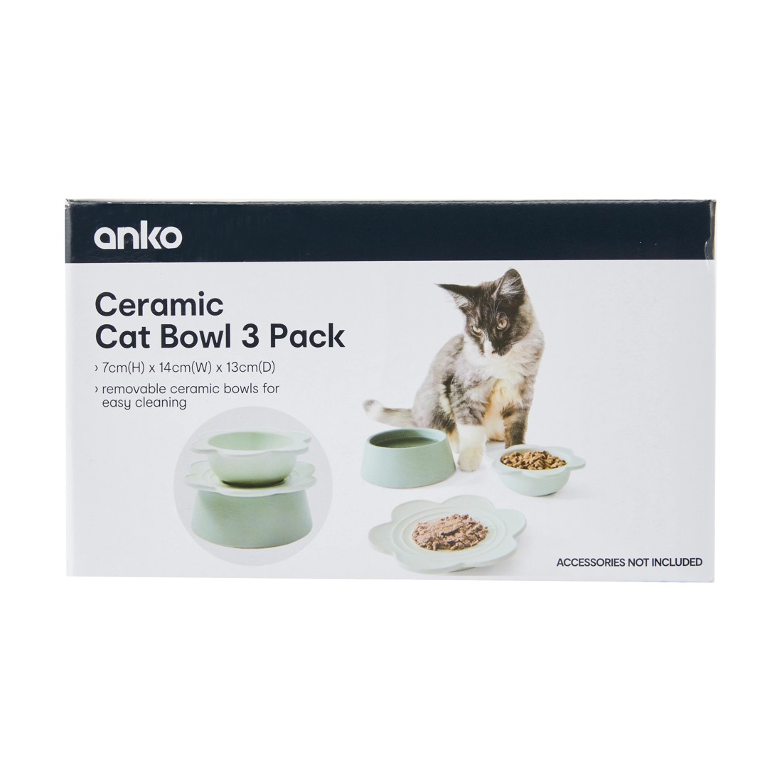 6 3 Pack Cat Bowl Ceramic, 6 of 6