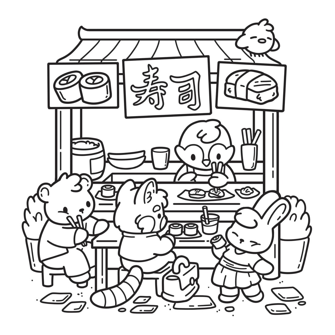 4 Cozy Japan Cute Colouring Book by Jade Summer - Book, 4 of 5