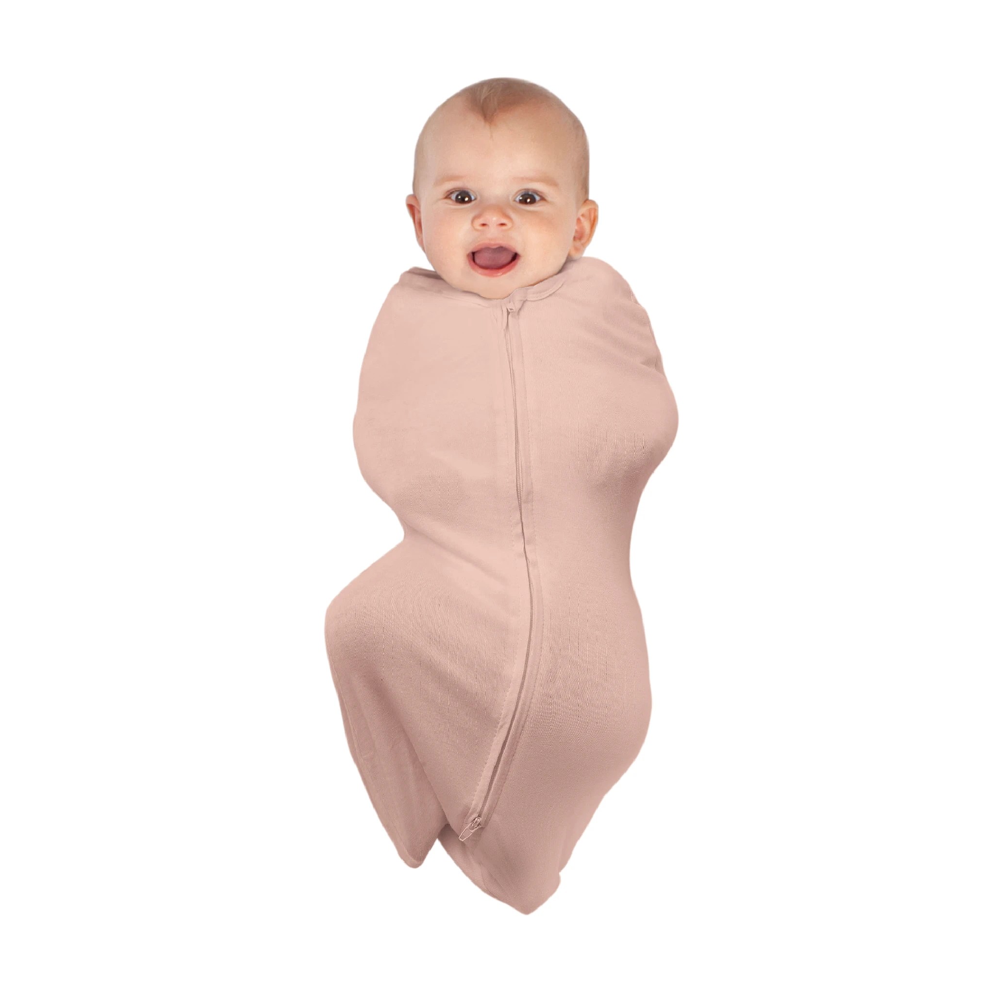 1 Babystudio Bamboo Swaddle Pouch 0.5 Tog Small (0-3 Months) - Dusty- Pink, 1 of 1