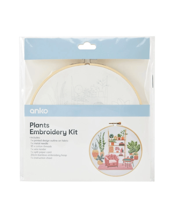 Plants Embroidery Kit