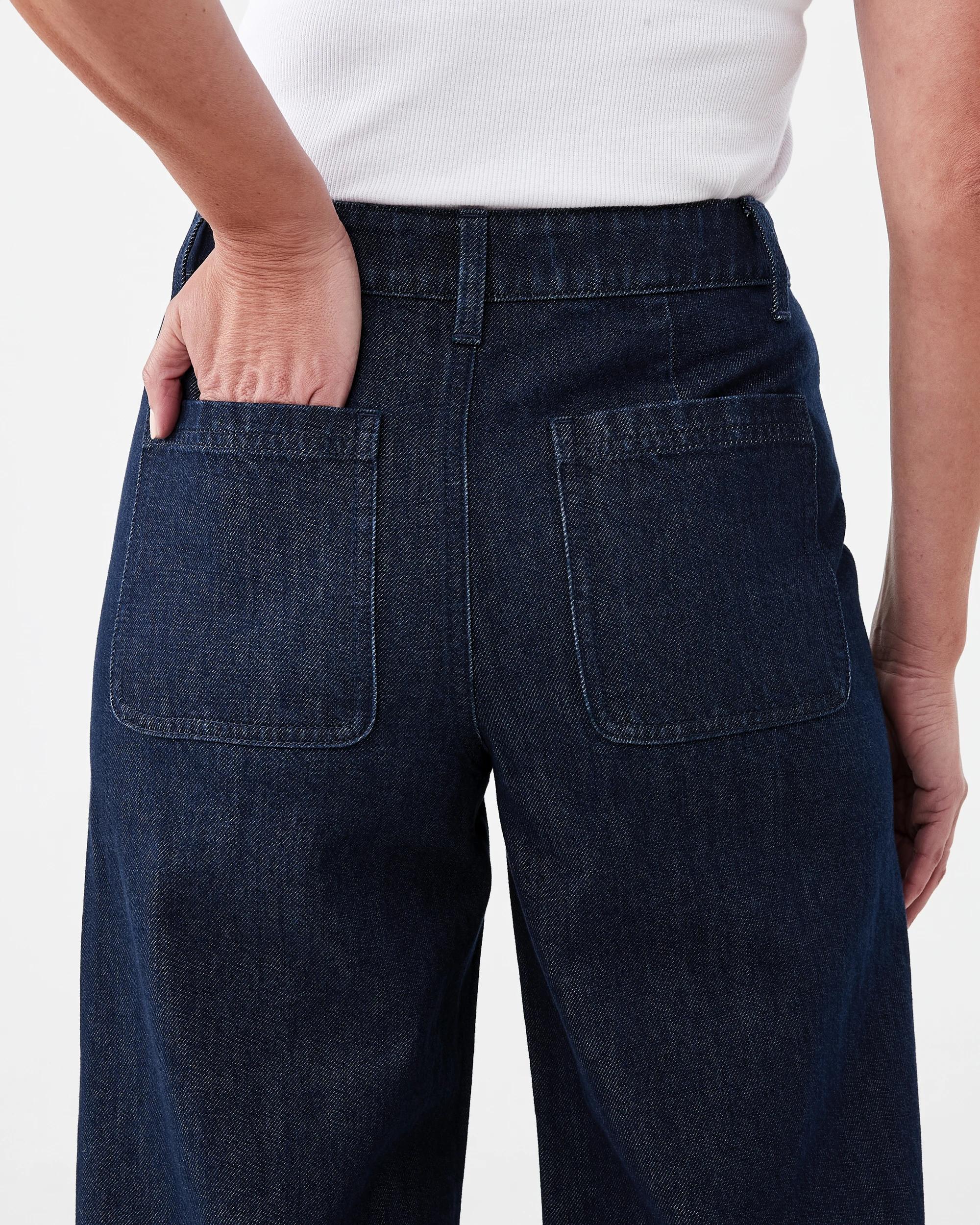 7 Cropped Wide Leg Jeans Indigo Wsh, 7 of 8