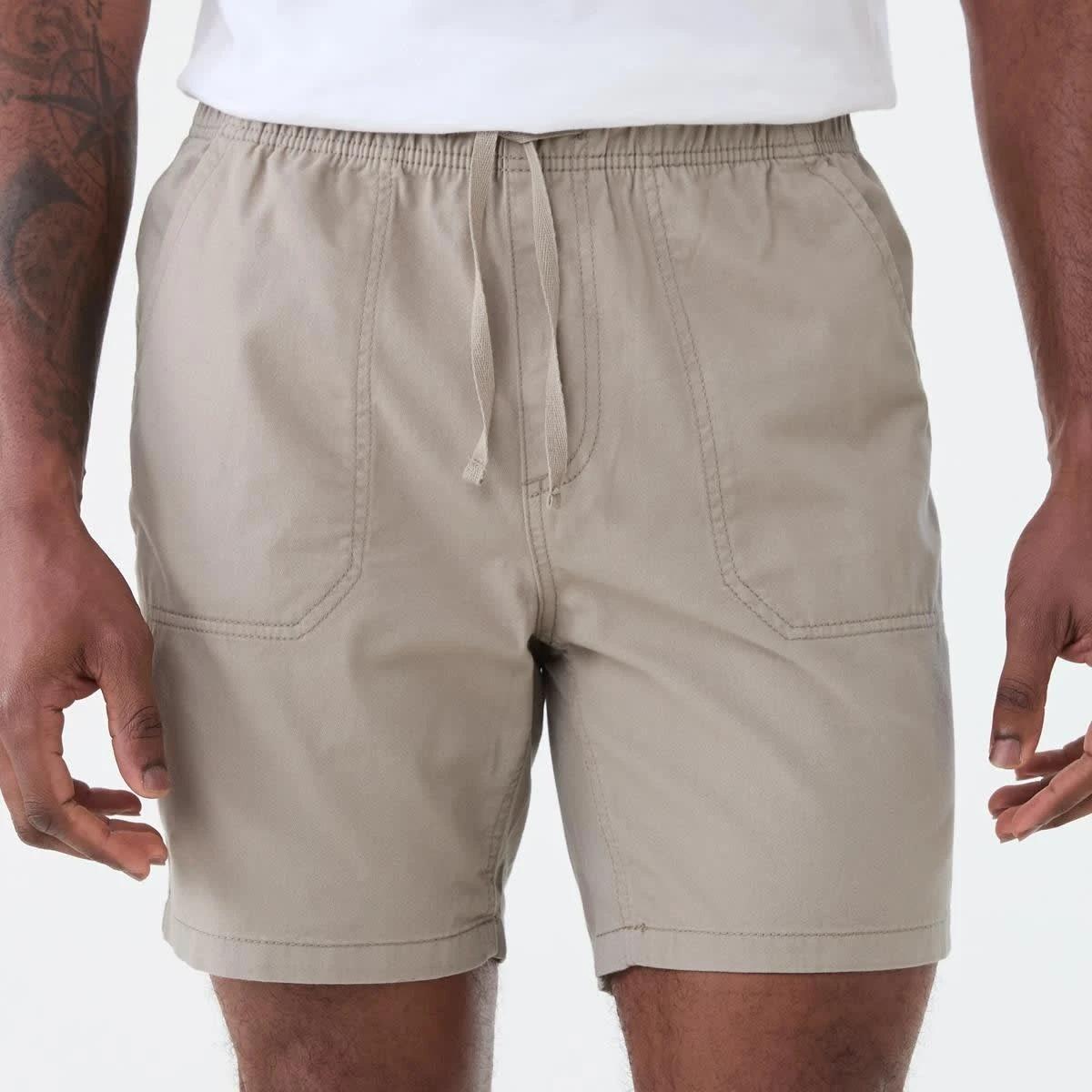1 Washed Volley Shorts SILVER BEIGE, 1 of 6