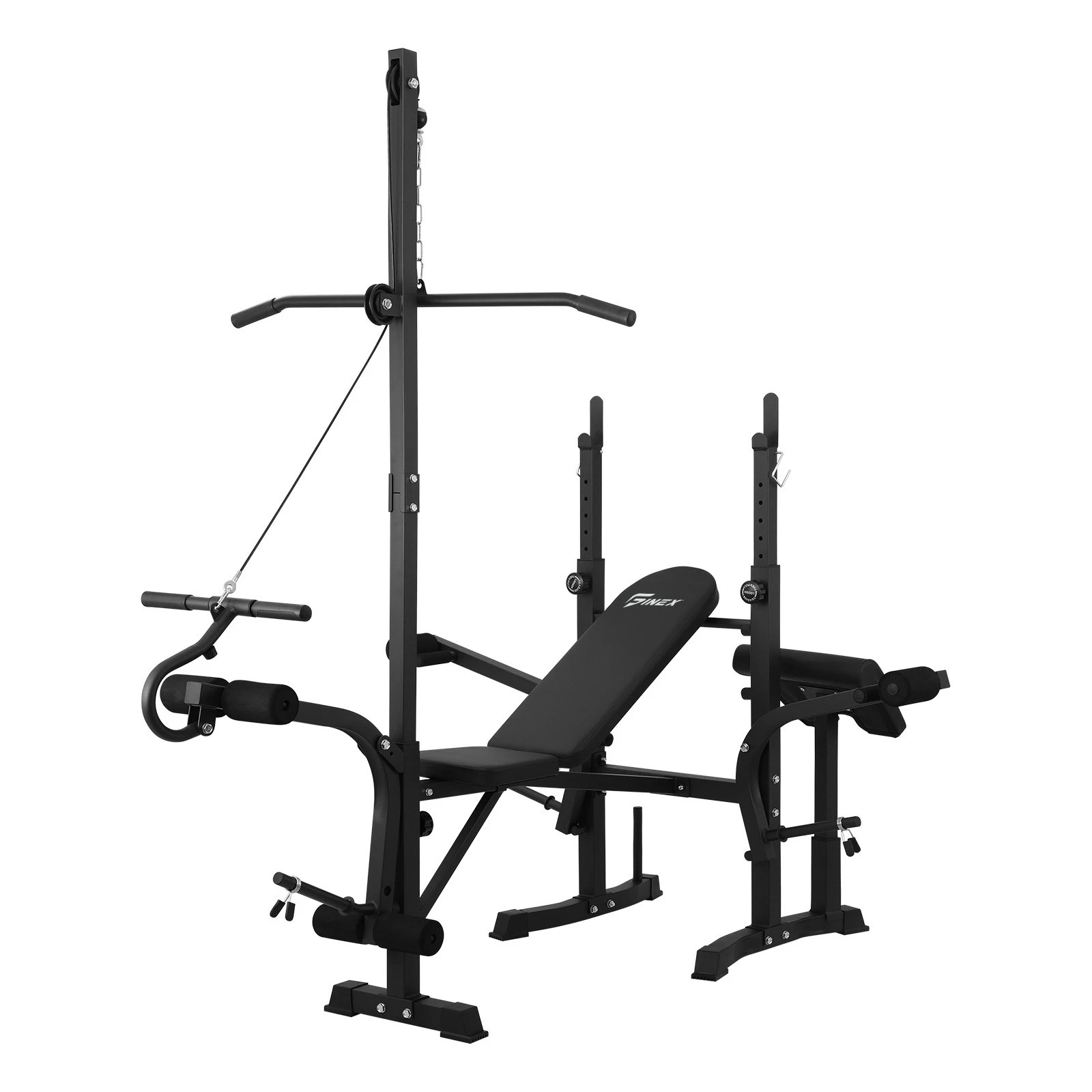 1 Finex Weight Bench Press Pulldown Multi-Station - Black, 1 of 8