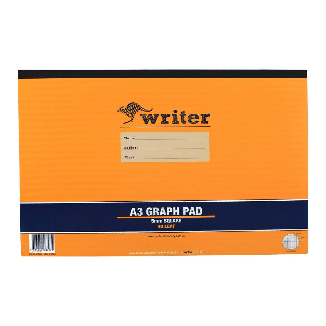 Writer A3 5mm Graph Pad 40 Page - Kmart