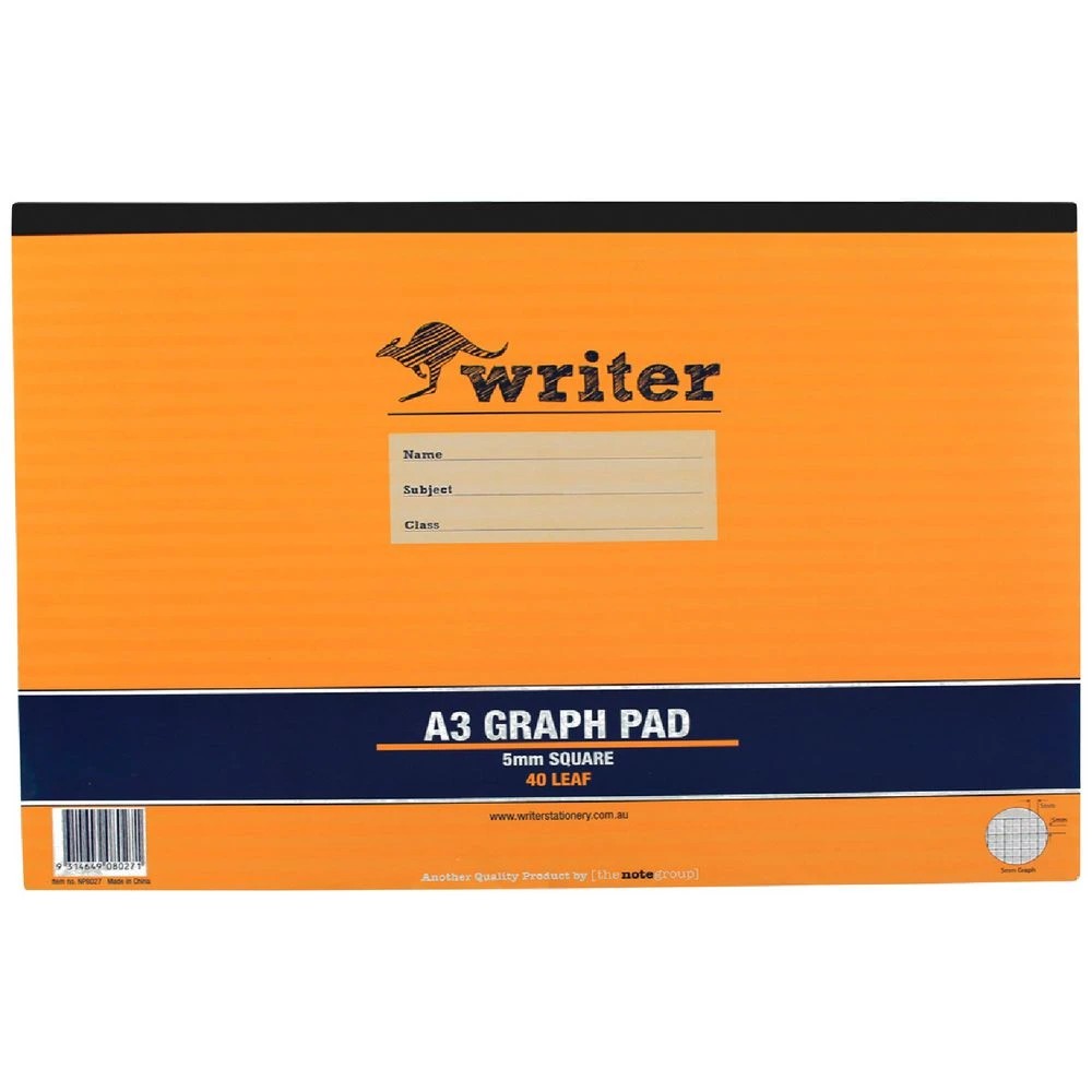 1 Writer A3 5mm Graph Pad 40 Page, 1 of 2