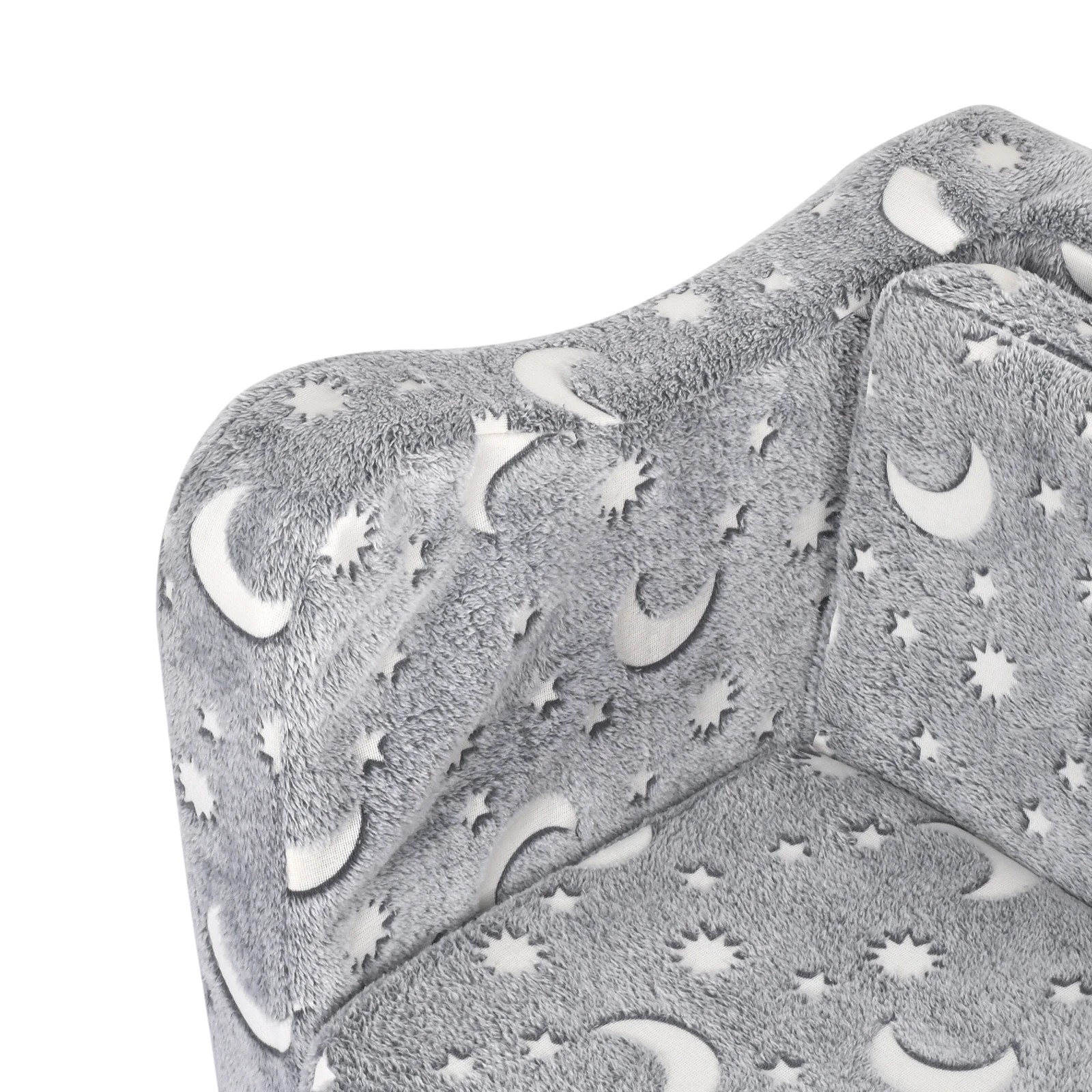 6 Advwin 2-in-1 Kids Flip Open Sofa Couch Foldable Bed Grey, 6 of 8