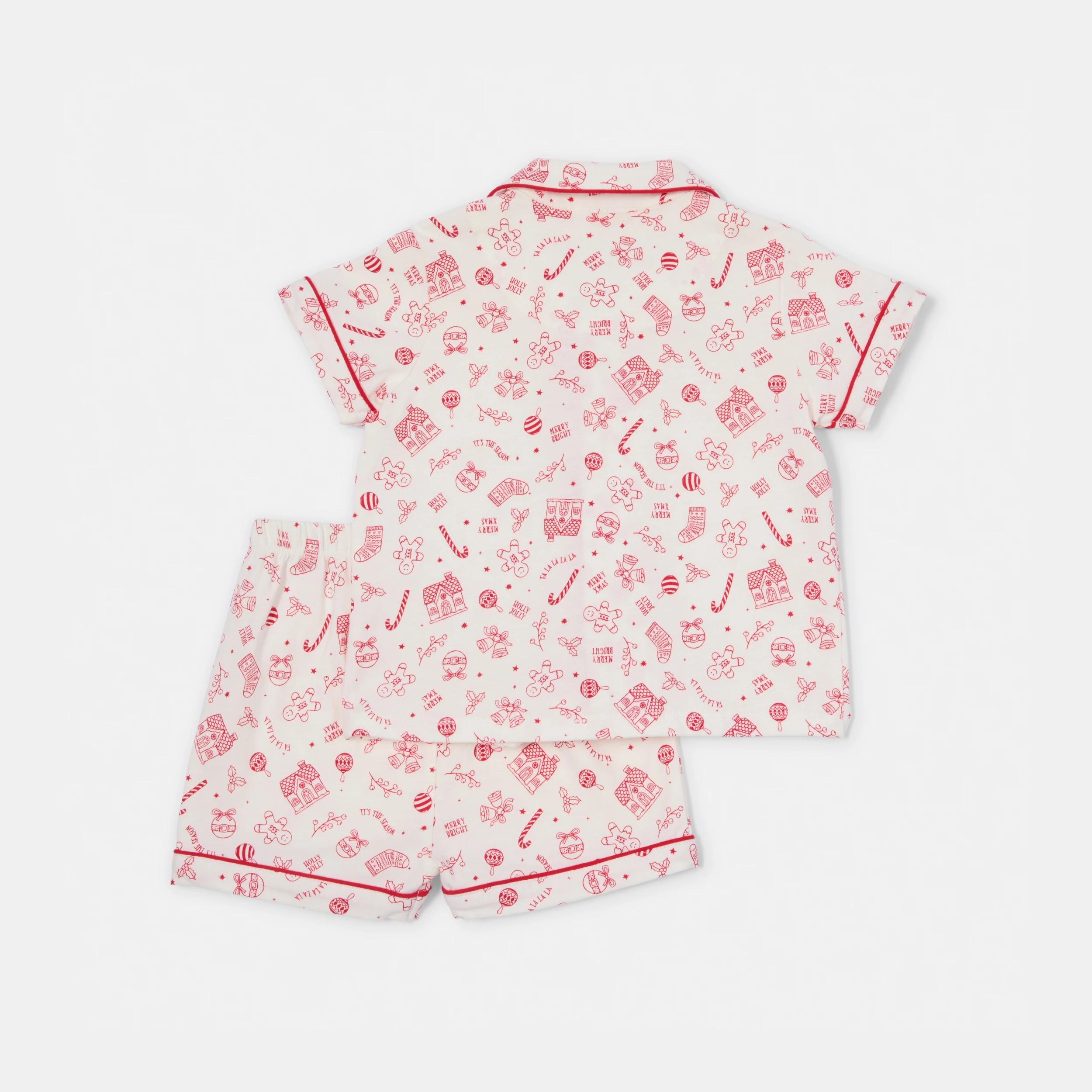 2 Christmas All Over Print Pyjama Set CHALK MERRY XMAS, 2 of 7