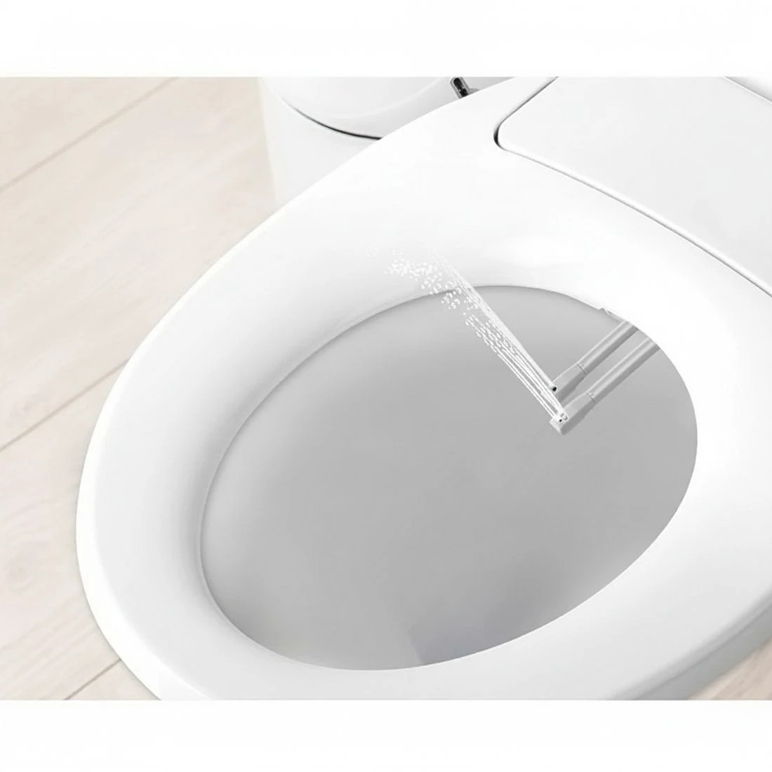 3 Cefito Non Electric Bidet Toilet Seat Cover Auto Water Spray Wash Knob - White, 3 of 7