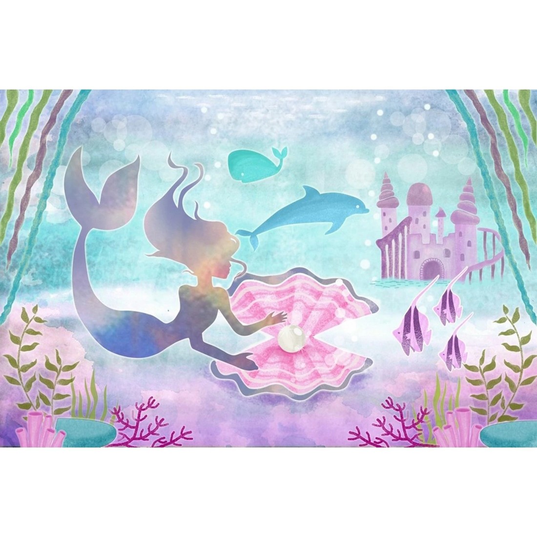 1 Alibaba Mermaid Large Fabric Backdrop, 1 of 2