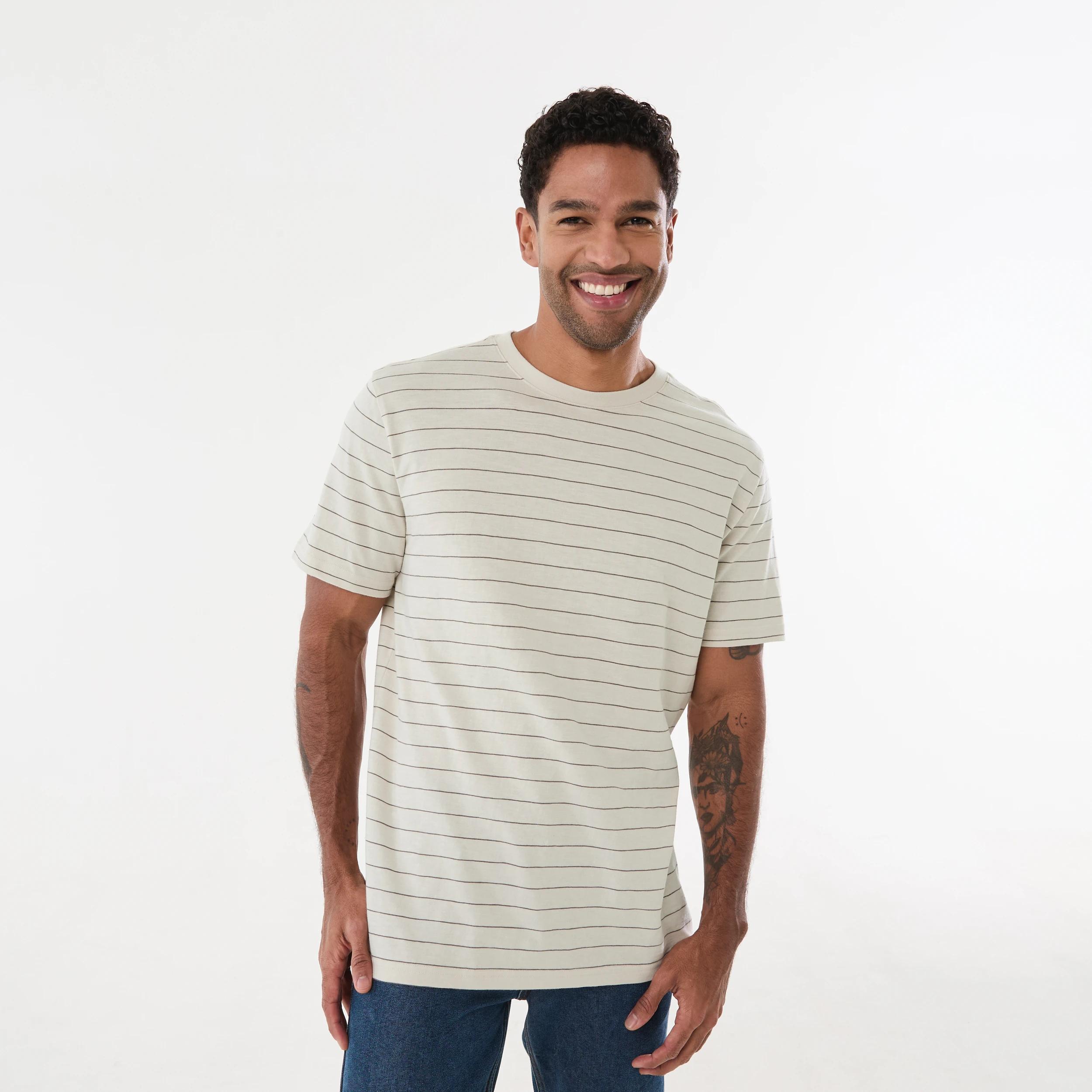 1 Stripe T-shirt JESS STRIPES DUNE, 1 of 5