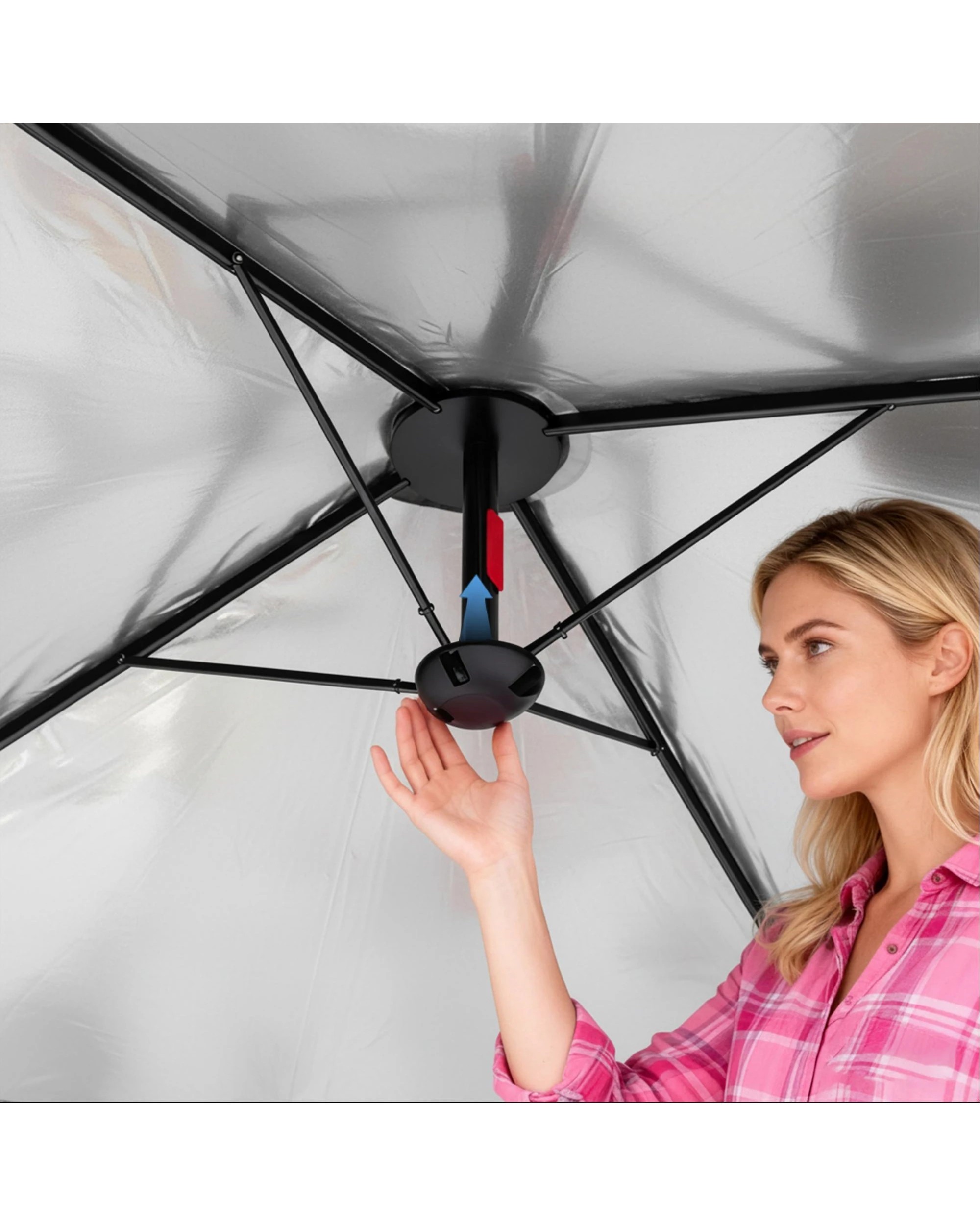 5 Advwin 2.4x2.4m Foldable Pop Up Canopy -Grey, 5 of 8