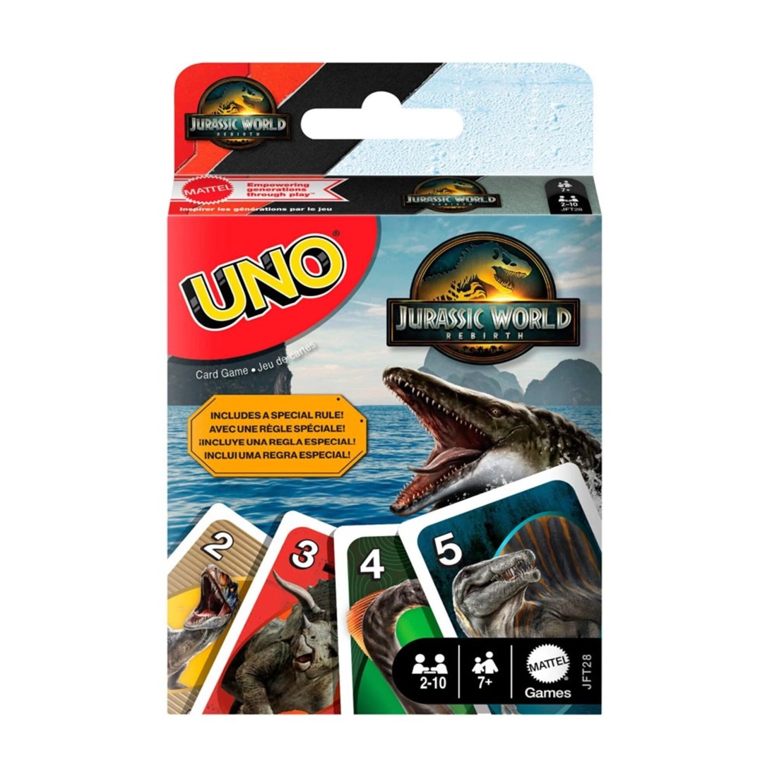 1 UNO - Jurassic World: Rebirth Edition Card Game, 1 of 5