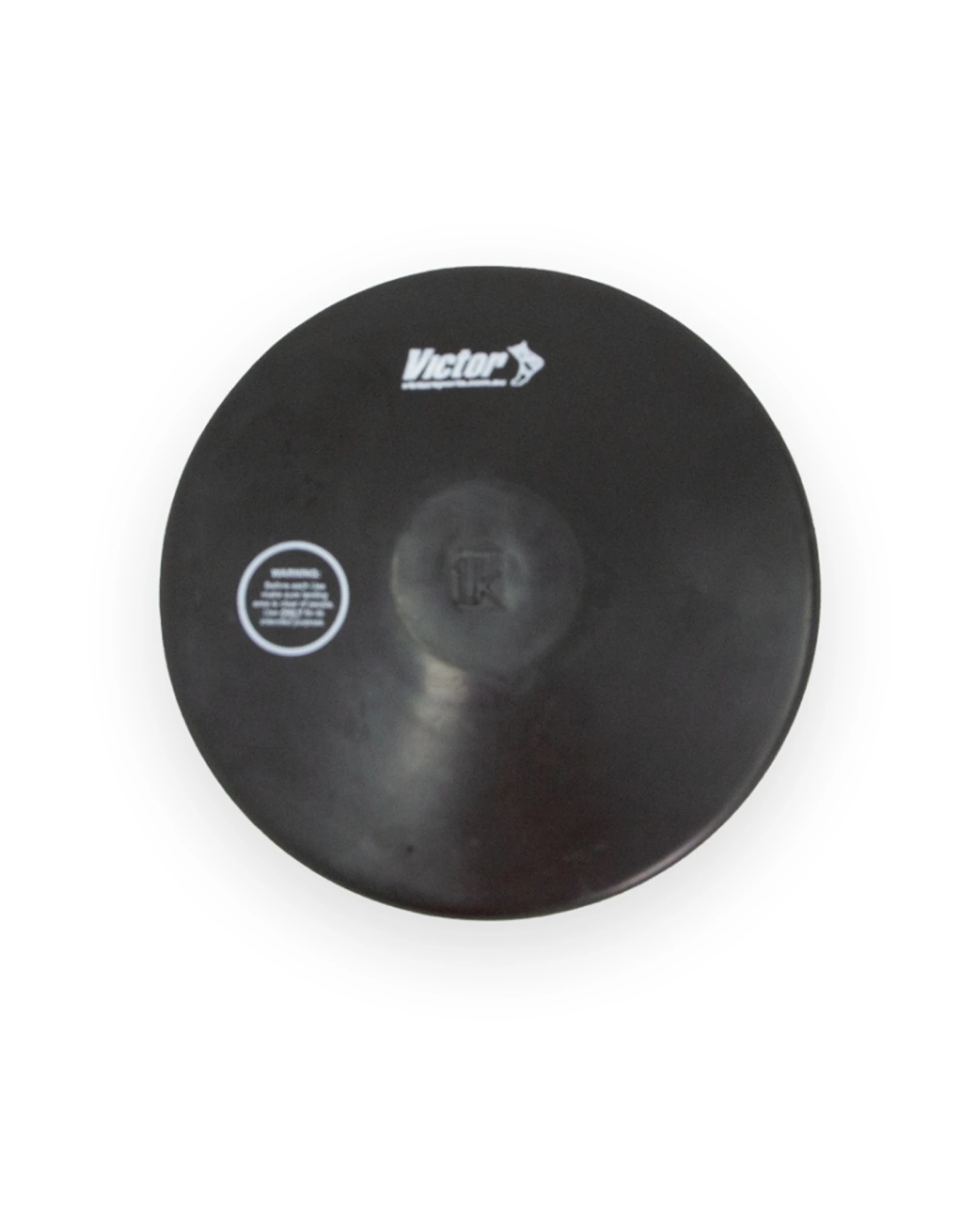 1 Victor Sports Rubber Discus Durable Training Beginner Rubber 1kg - Black, 1 of 1
