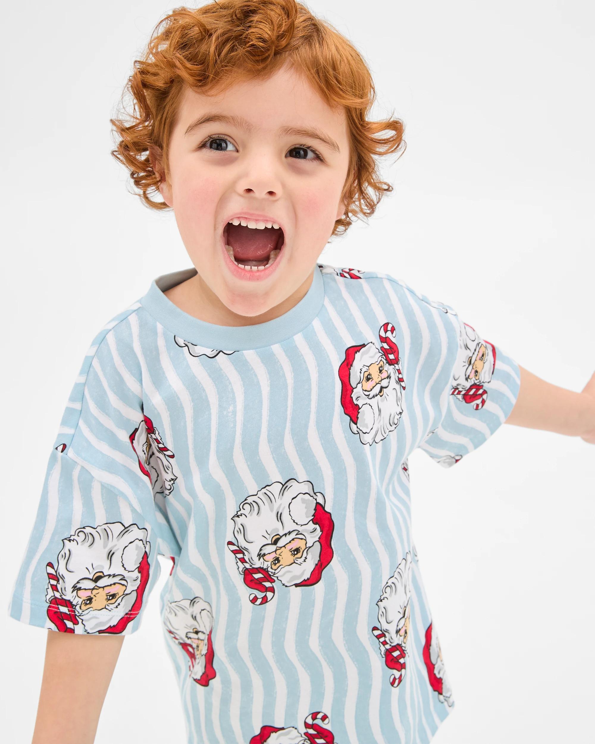 3 Target Family Matching Christmas Santa Australian Cotton Younger Boys Pyjama Set SANTA, 3 of 8