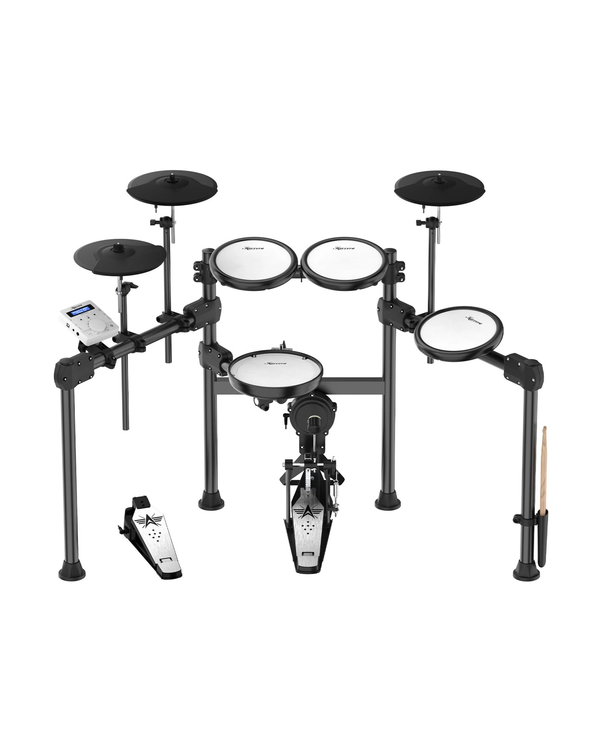 1 Karrera X23 9-Piece Electronic Drum Kit with Pedals, 1 of 10
