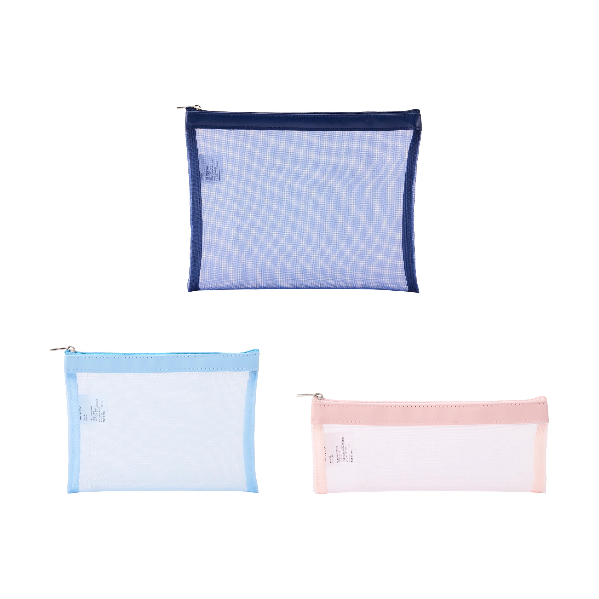 2 3 Pack Mesh Pencil Case, 2 of 6