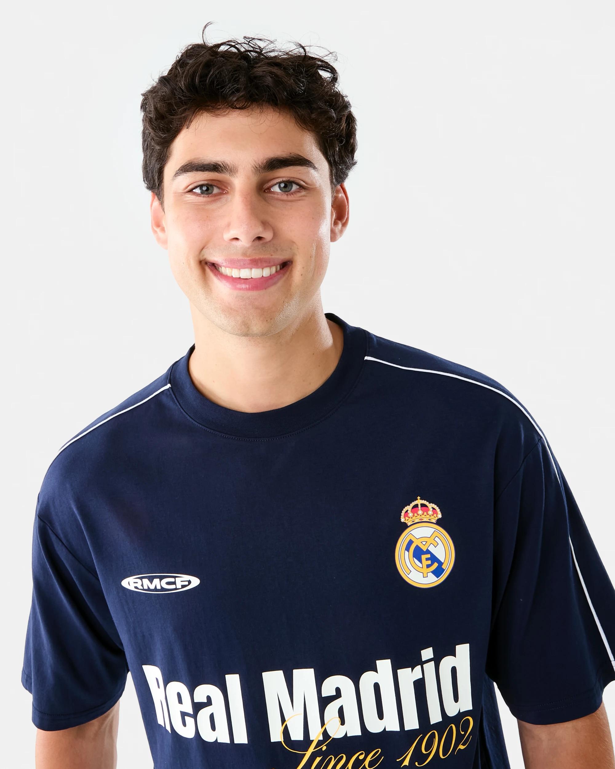 3 Real Madrid Oversized Adult T-shirt Navy 7d5w, 3 of 8