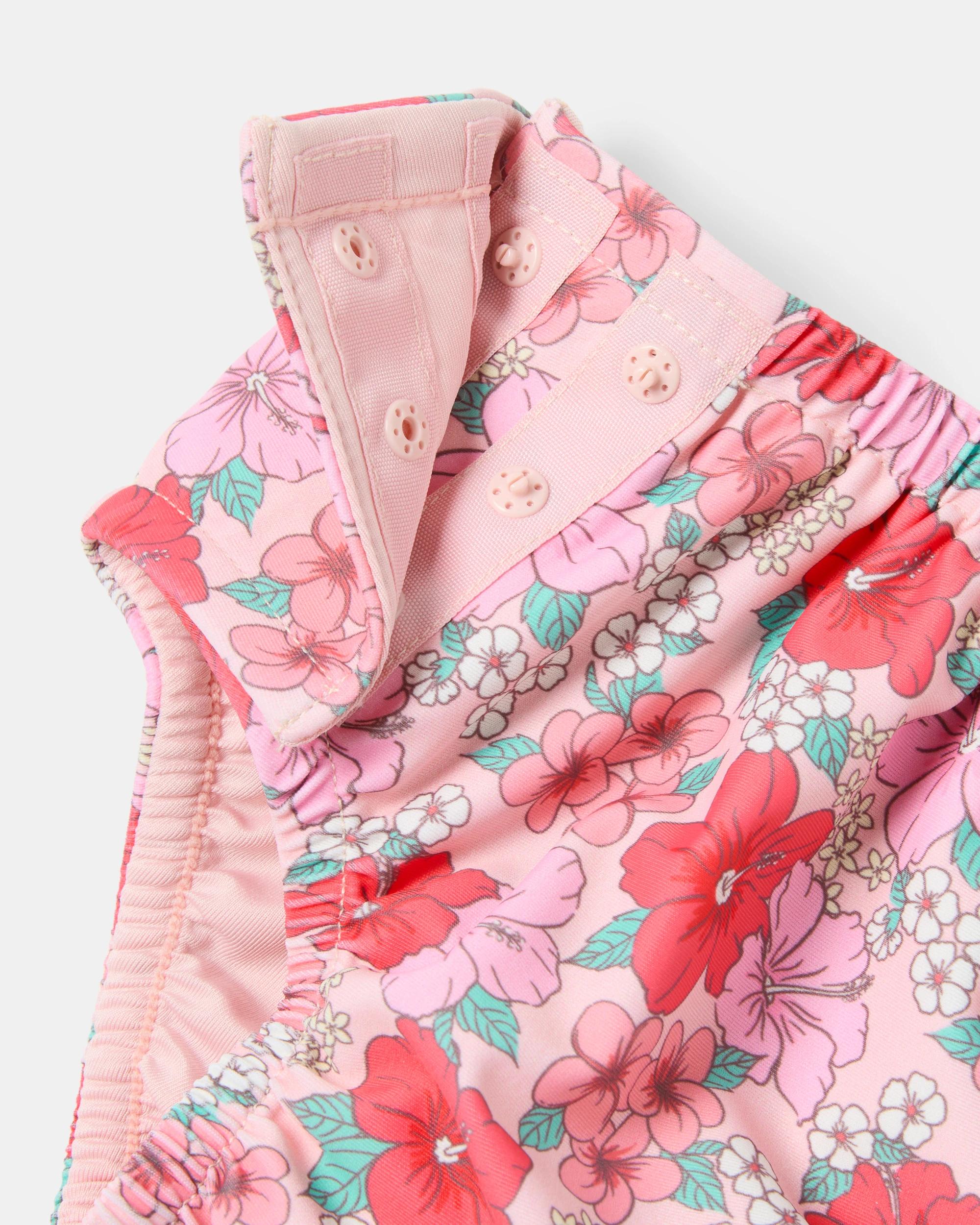 3 Reusable Swim Nappy Floral, 3 of 3