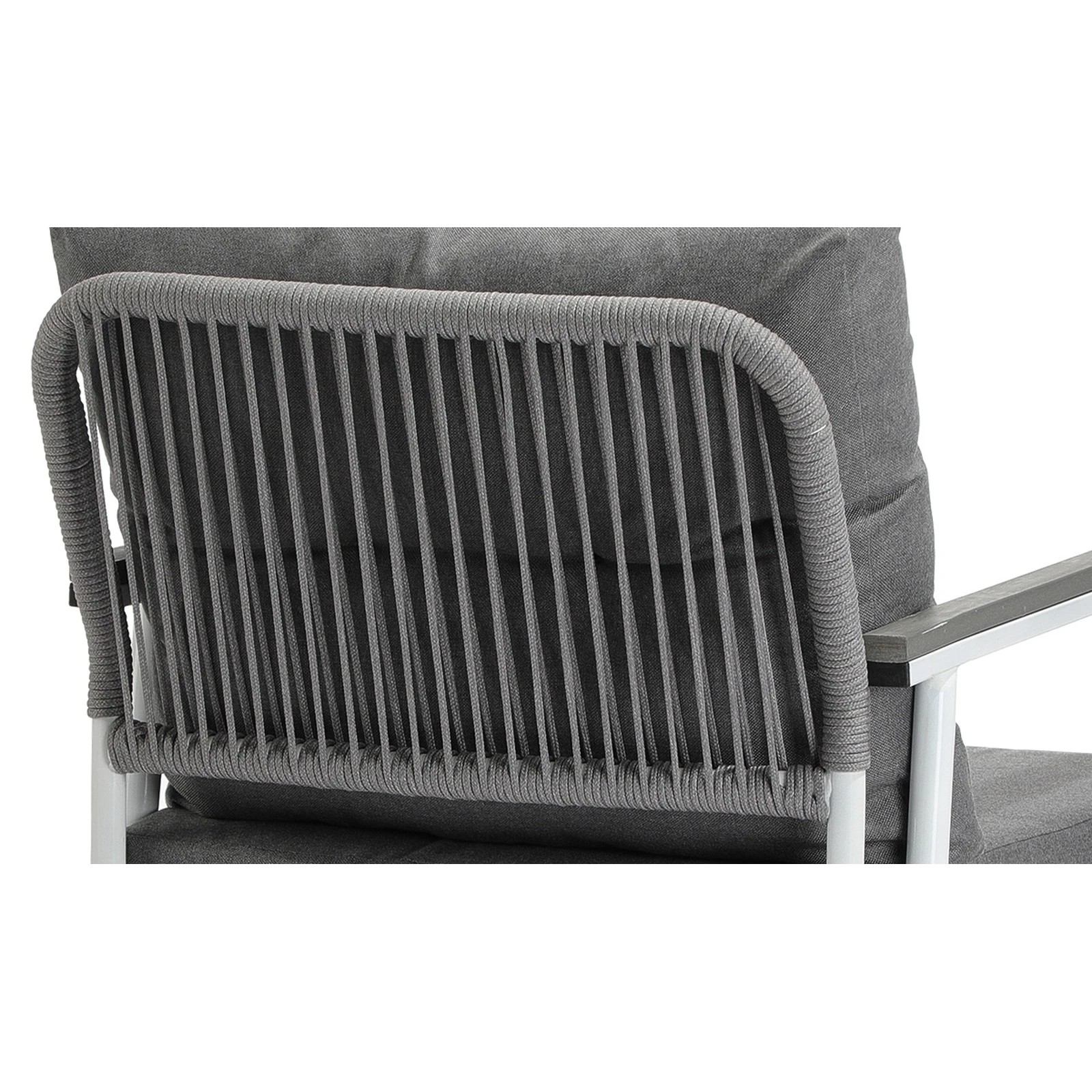 5 Livsip Outdoor Dining Setting Patio Furniture Set 2 Seater Round Table Chair - White, 5 of 9