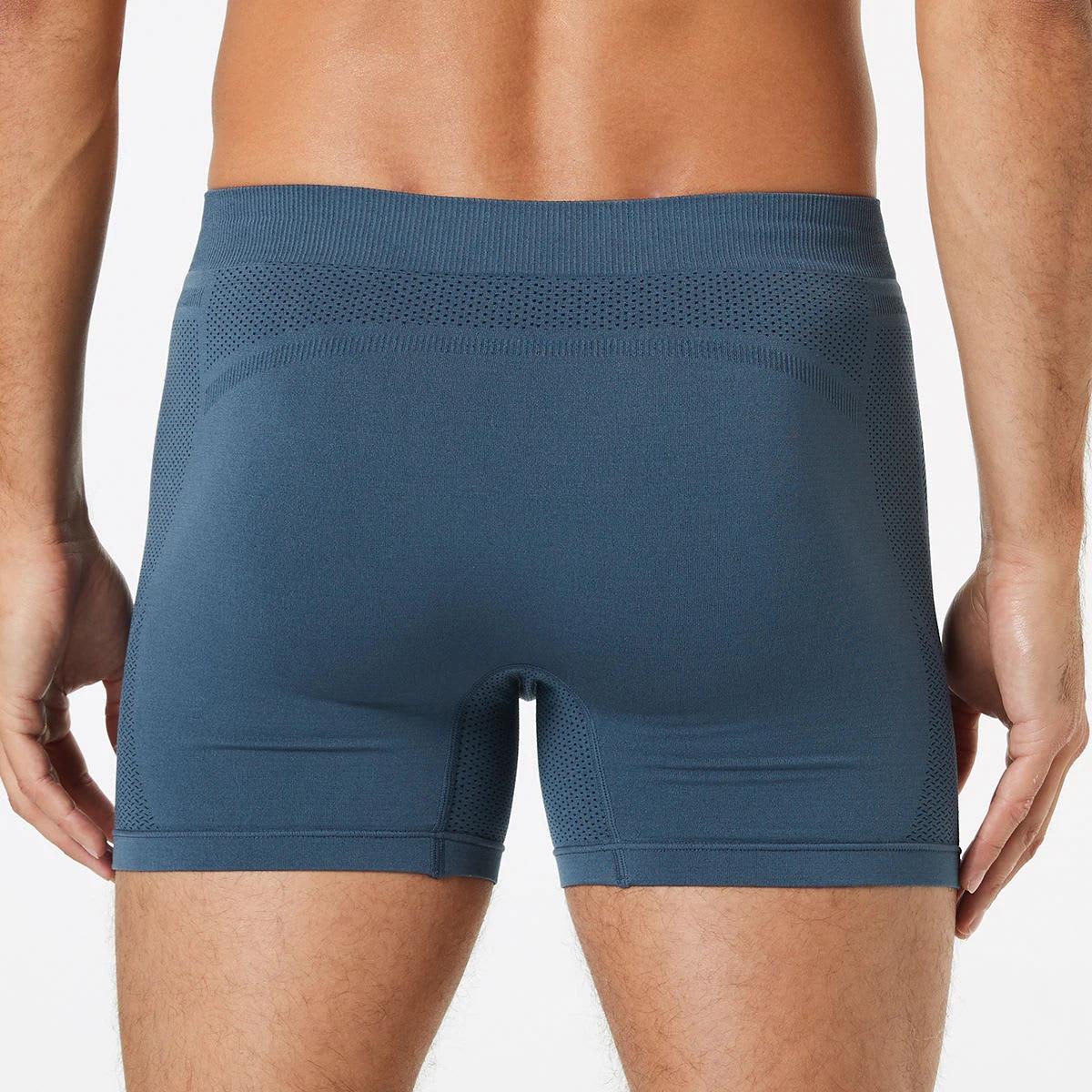3 Semi Seamless Sports Trunks Blu Indigo, 3 of 6