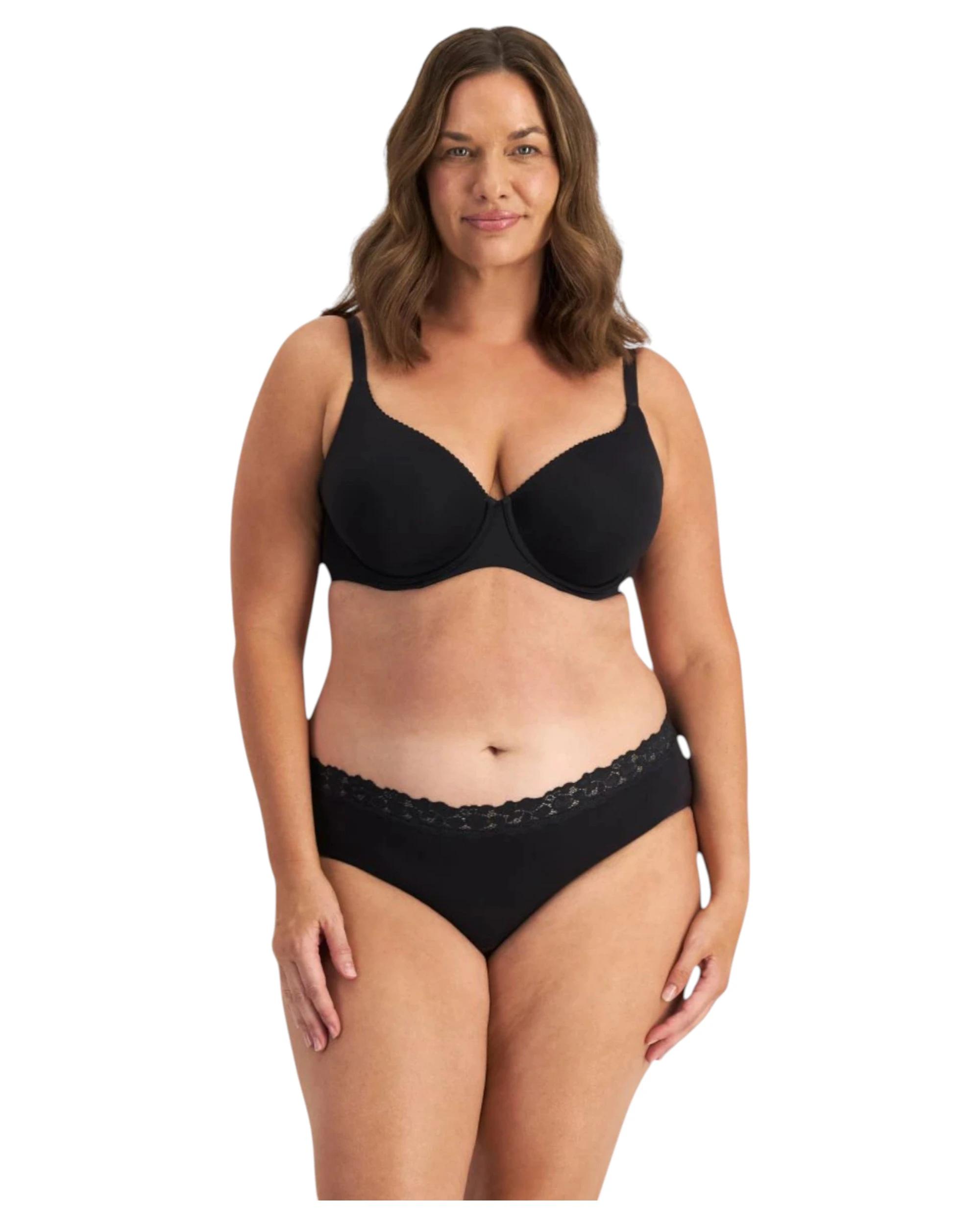 2 Jockey 12 Pack Womens Parisienne Light Leak-Proof Bikini Underwear BLACK, 2 of 4