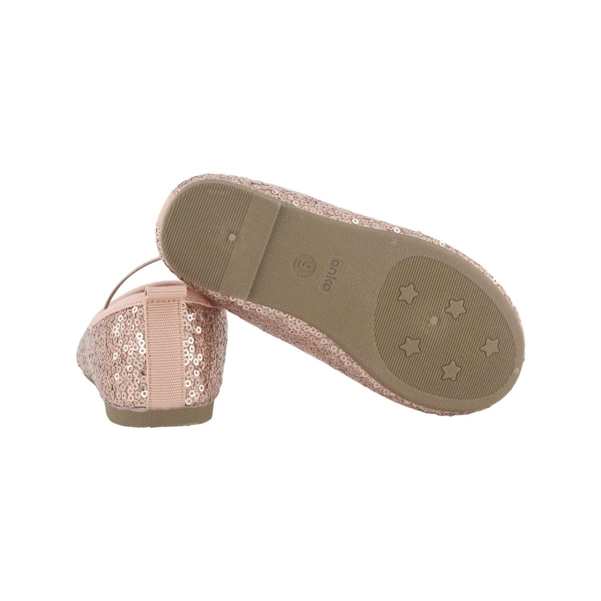 5 Junior Sequin Flats ROSEGOLD SEQUIN, 5 of 5