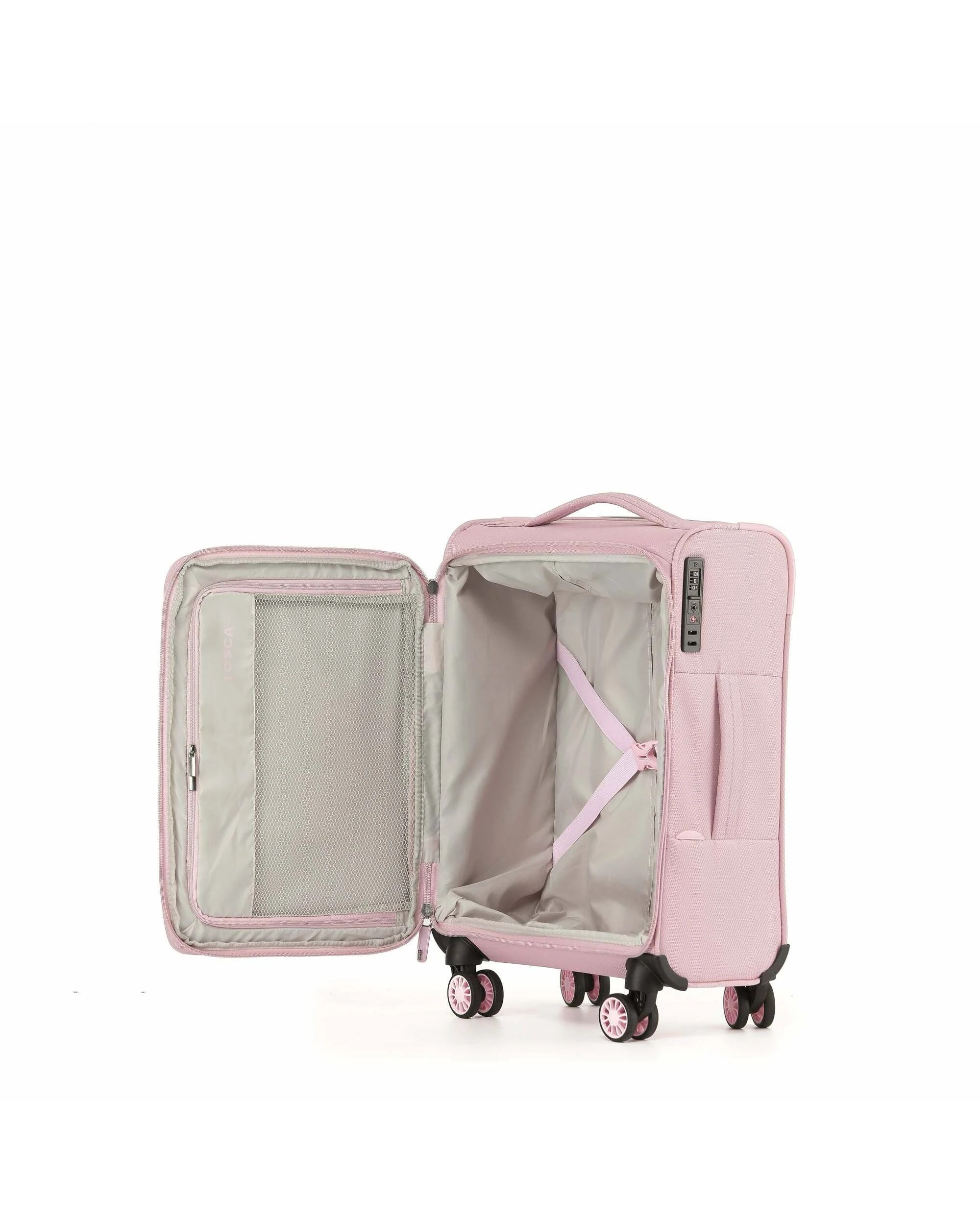 4 Tosca So Lite Carry-On Suitcase 54 cm - Pink, 4 of 5