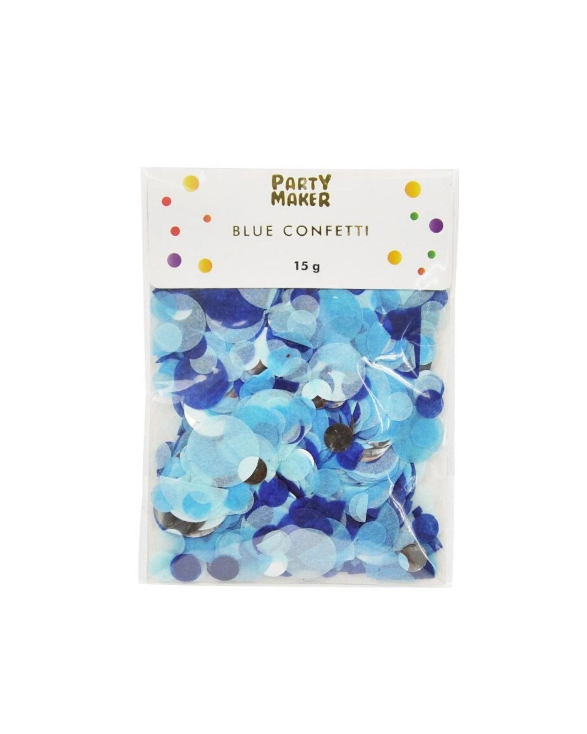 3 Party Maker Blue & Silver Assorted Confetti Circles - Blue, 3 of 3