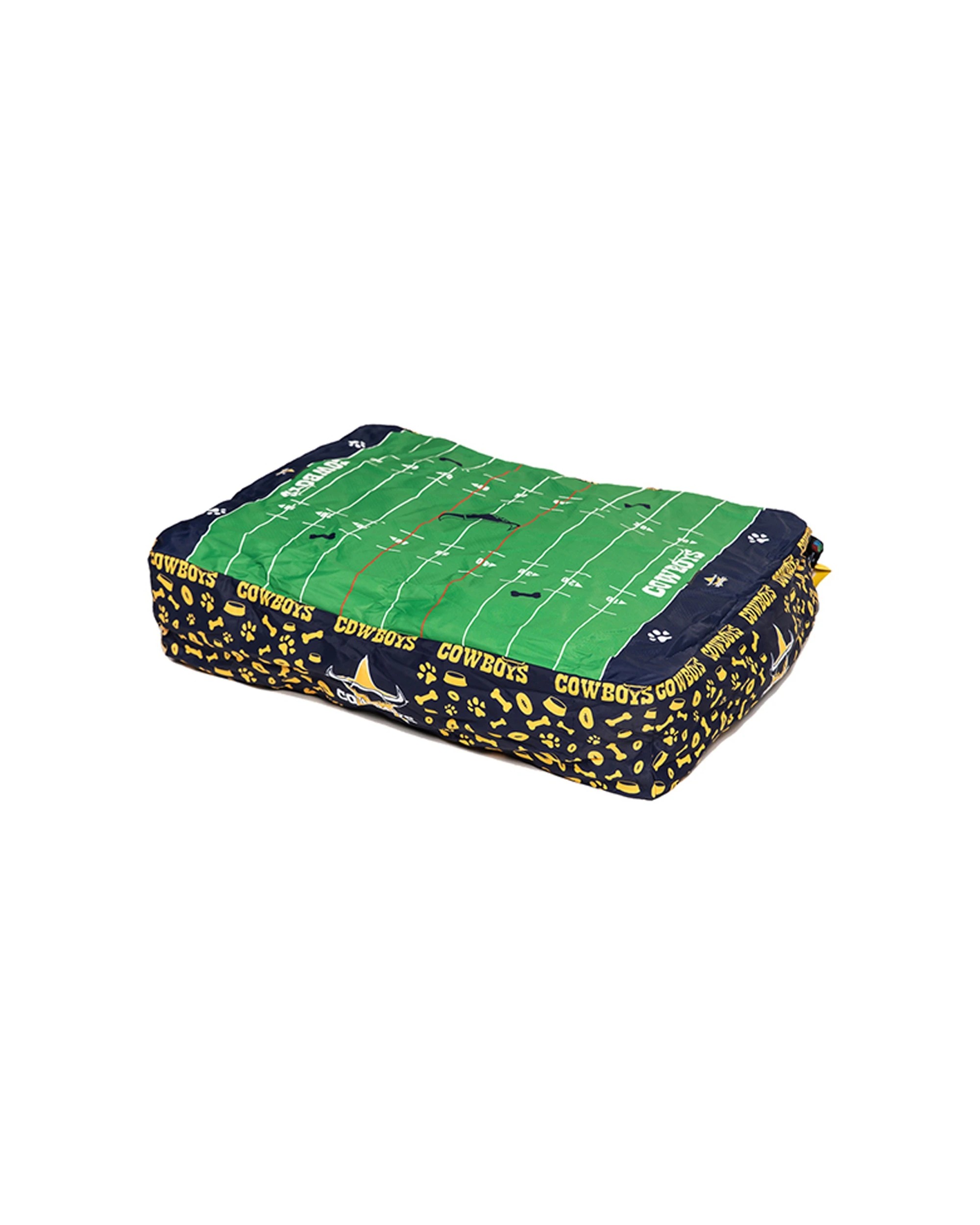 1 NRL North Queensland Cowboys 80x60cm Rectangle Pet Dog Bed - Team-Themed - Multi, 1 of 3