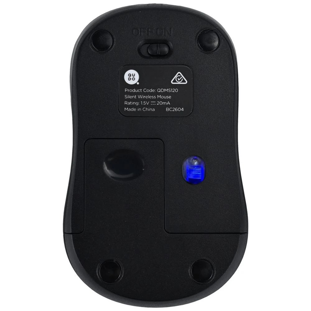 4 Qudo Wireless Silent Mouse Black, 4 of 5