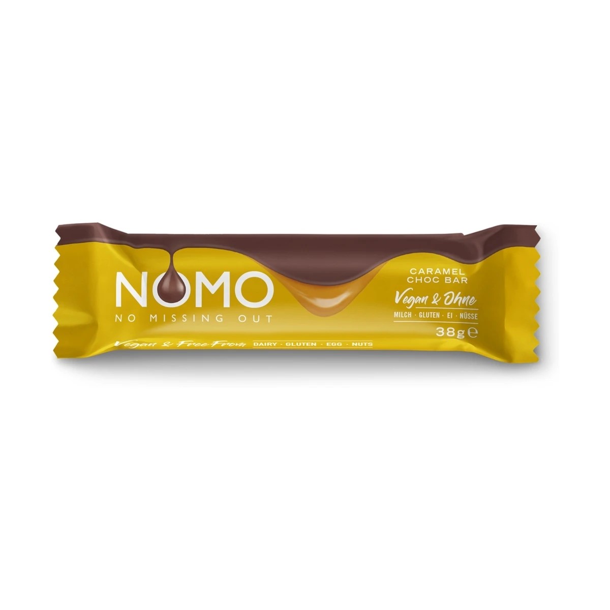 1 Nomo Caramel Choc Bar 38g, 1 of 2