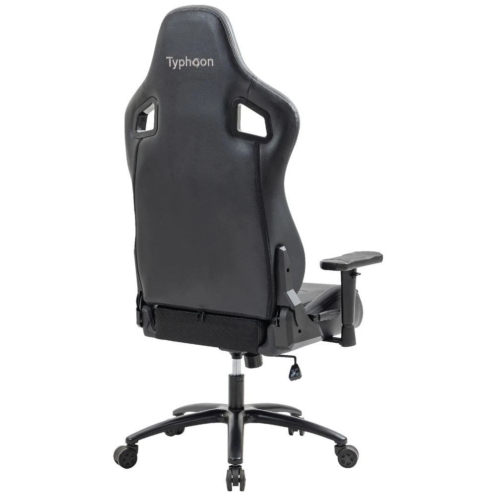 5 Typhoon Viper XL Gaming Chair PU Black Ergonomic Chairs and Desk Chairs, 5 of 10
