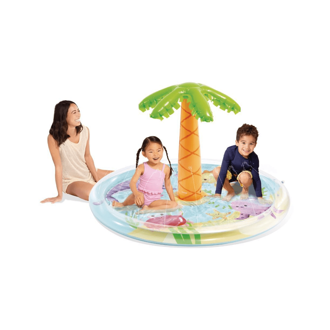 6 INTEX Palm Tree Inflatable Kids Childrens Spray Pool 2Y 68 Inch Repair Patch - Multi, 6 of 9
