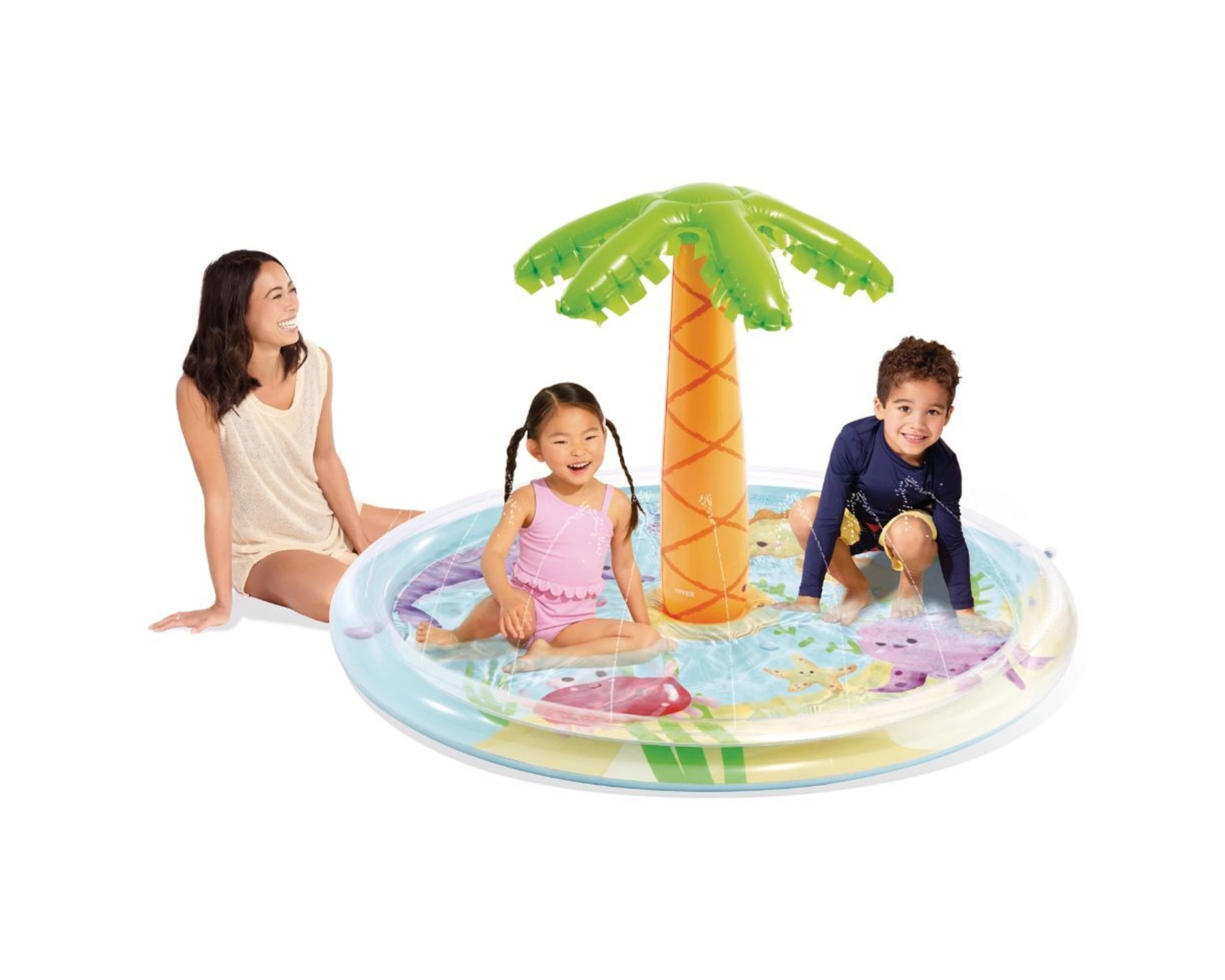 6 INTEX Palm Tree Inflatable Kids Childrens Spray Pool 2Y 68 Inch Repair Patch - Multi, 6 of 9
