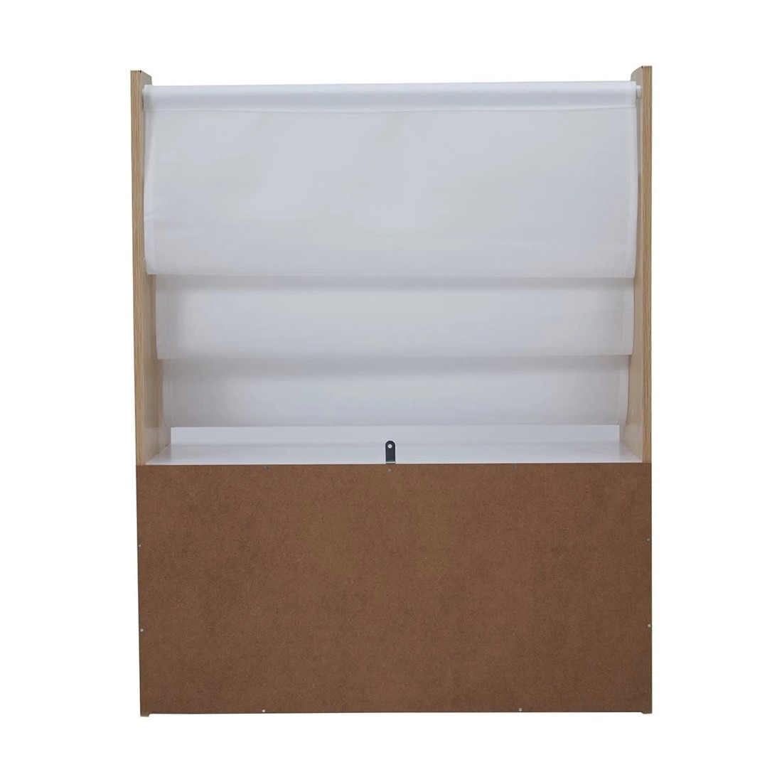 4 Oak Look and White Book Holder with Organiser, 4 of 9