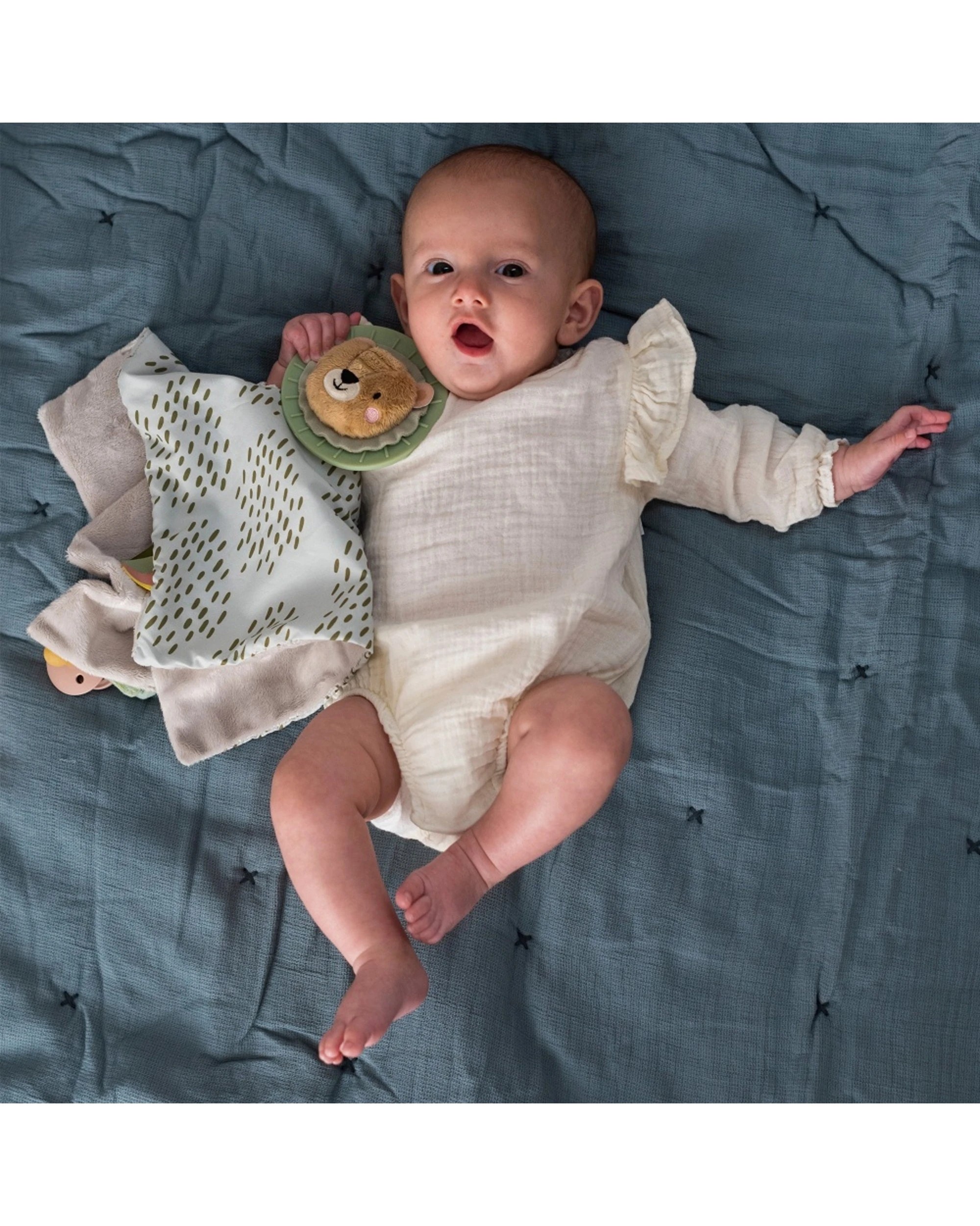 4 Taf Toys Lion Blankie Soft Security Comforter With Teether Soother - Multi, 4 of 5