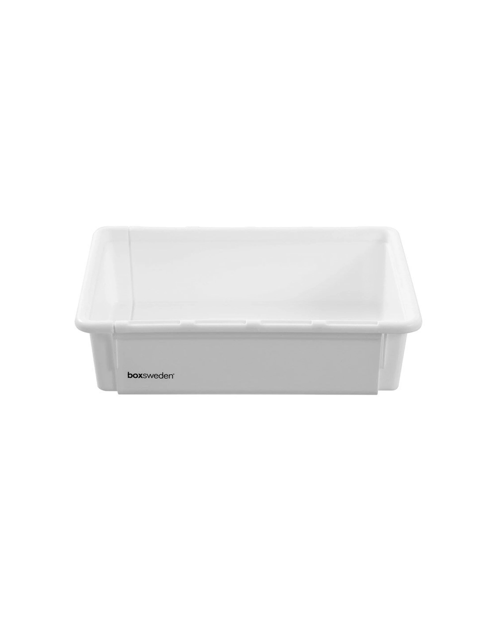 5 Boxsweden Adjustable Drawer Tote Organiser Sleek Tray 25-38x18x7cm - White, 5 of 6