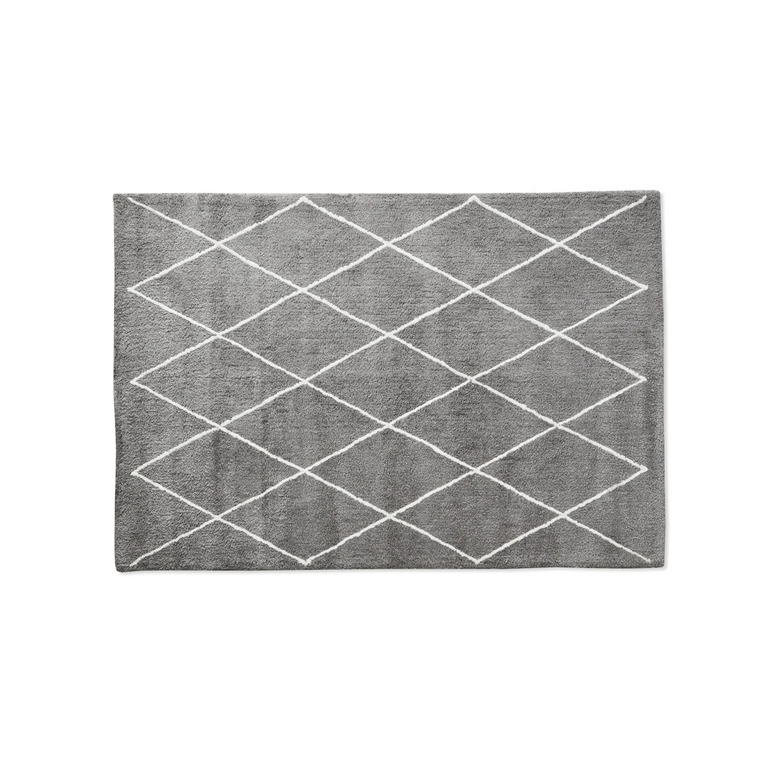 5 Trellis Shag Rug - Grey, Large - 235cm x 160cm, 5 of 7