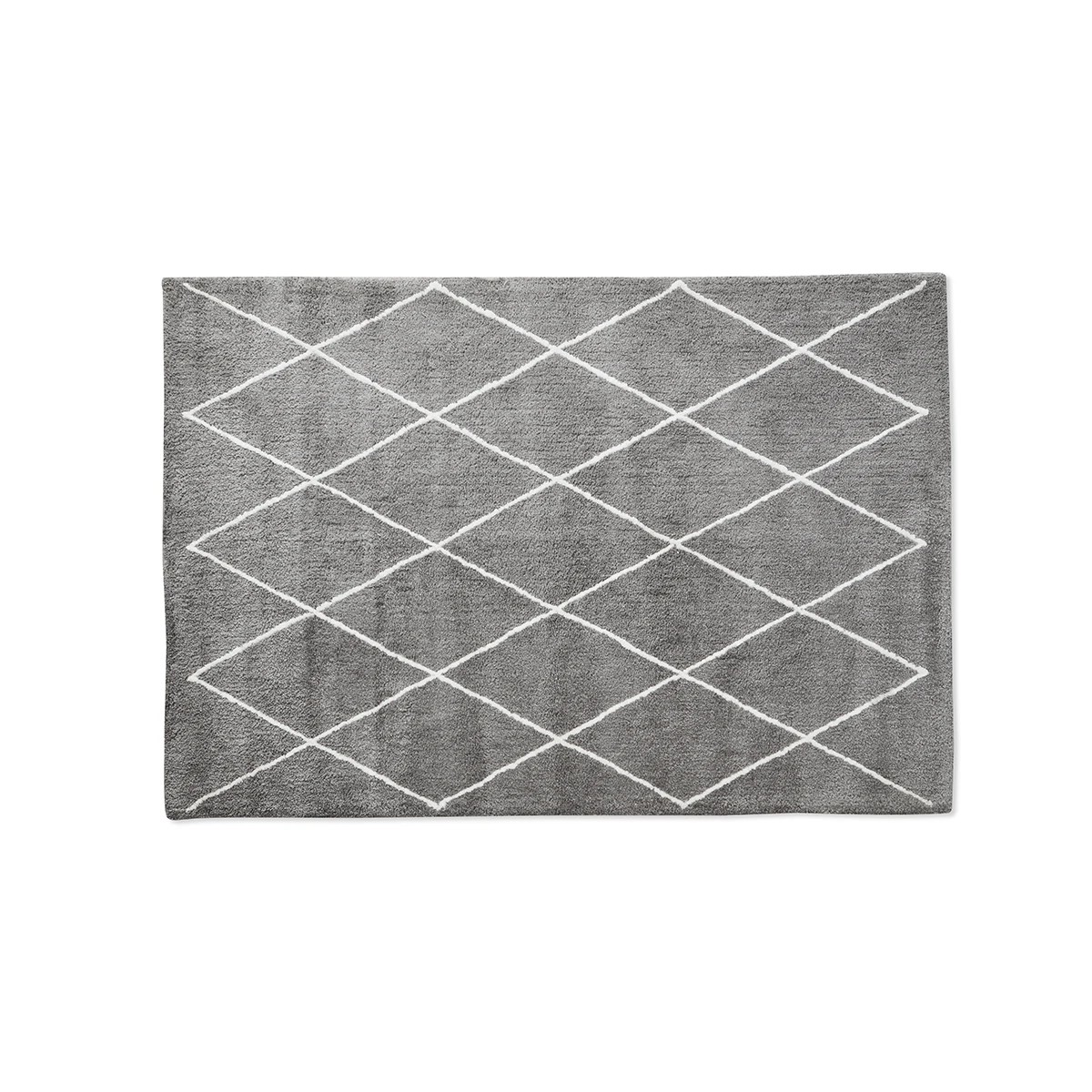 5 Trellis Shag Rug - Grey, Large - 235cm x 160cm, 5 of 7