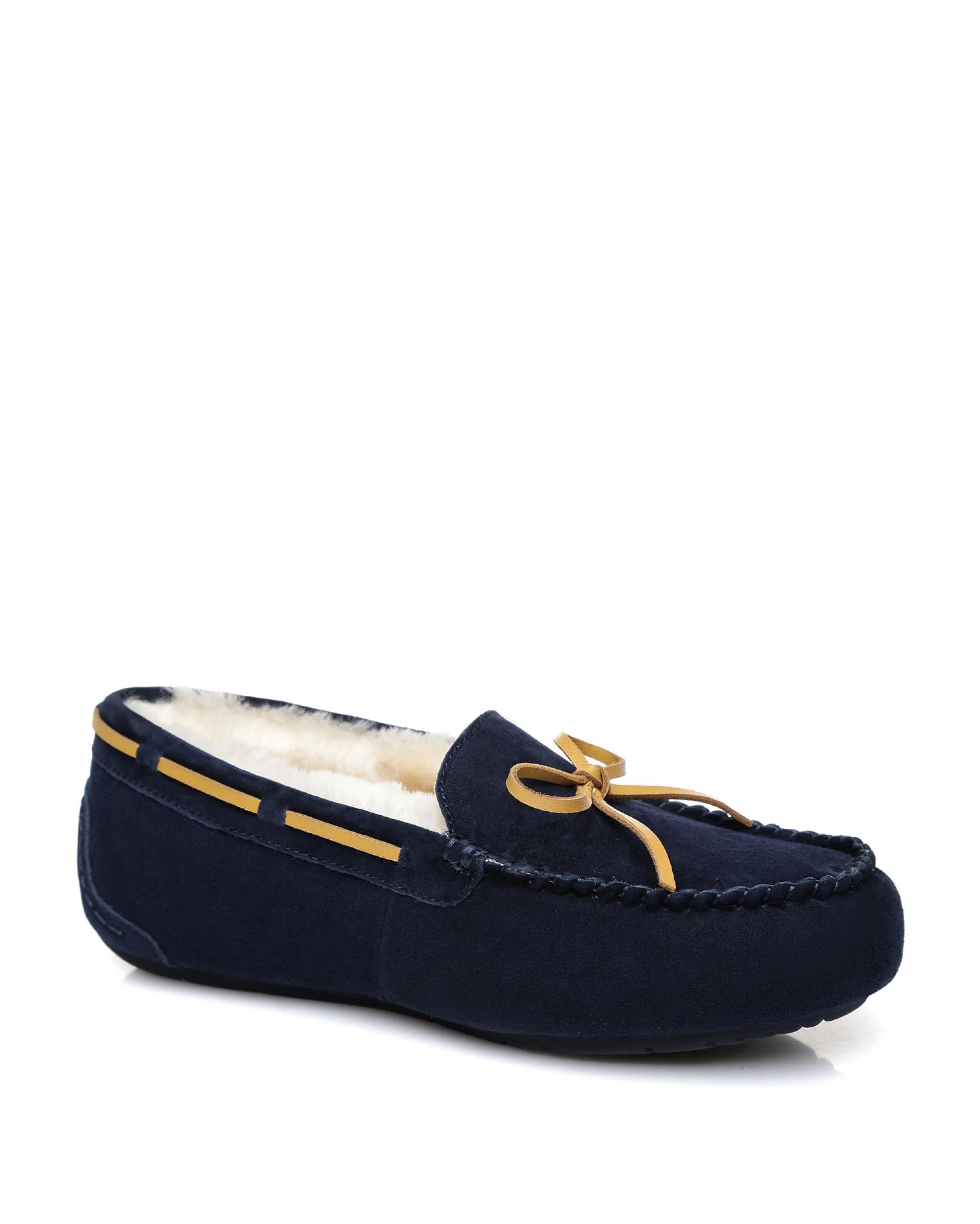2 Everau Unisex Miracle Moccasins NAVY BLUE, 2 of 5